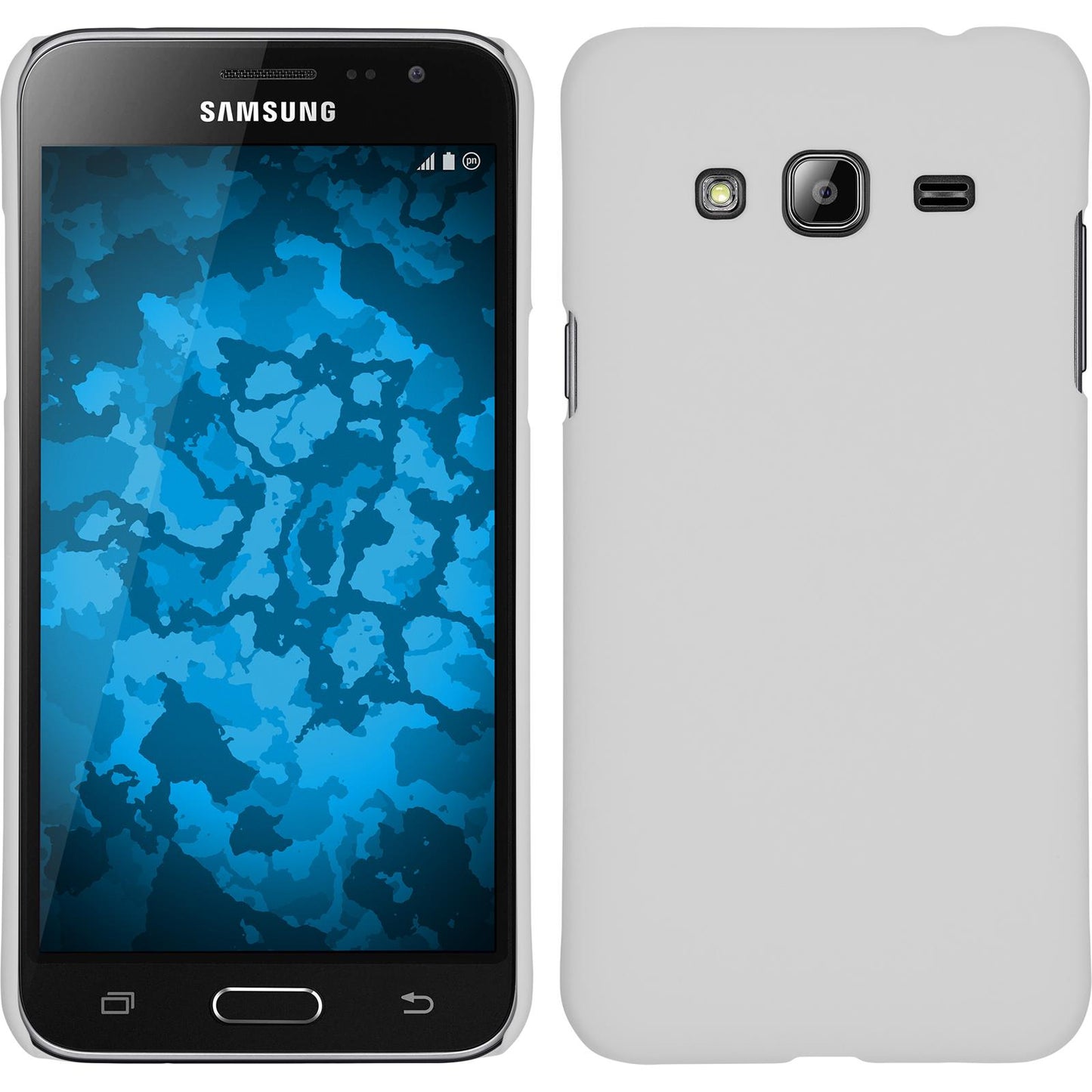 Hardcase für Samsung Galaxy J3 gummiert weifl
