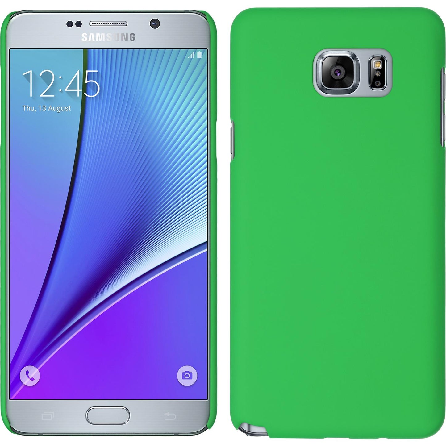 Hardcase für Samsung Galaxy Note 5 gummiert grün