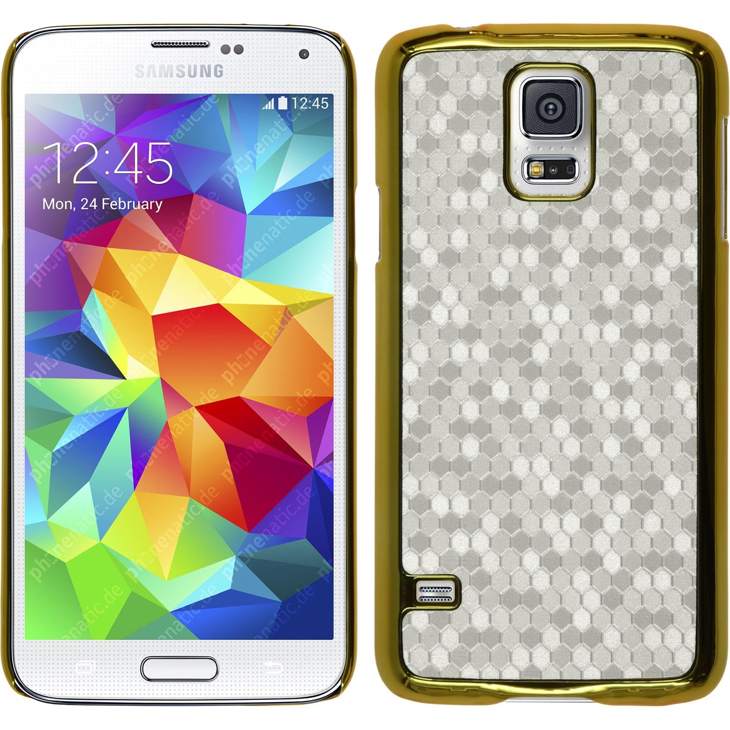 Hardcase für Samsung Galaxy S5 mini Hexagon weifl