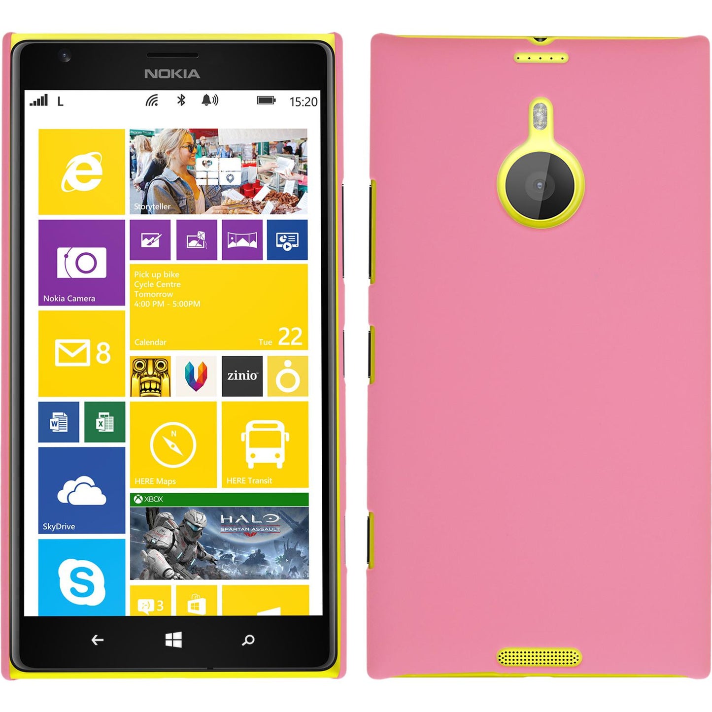 Hardcase für Nokia Lumia 1520 gummiert rosa