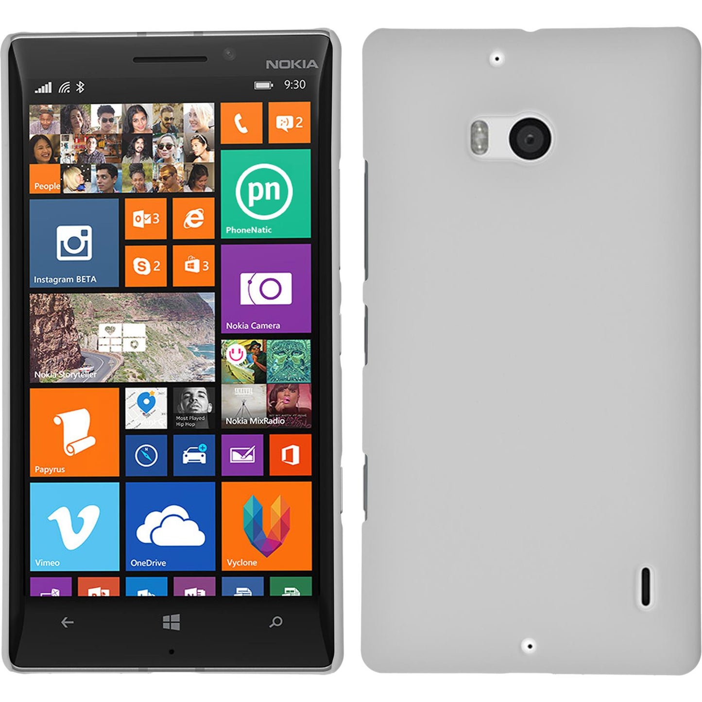 Hardcase für Nokia Lumia 930 gummiert weiß