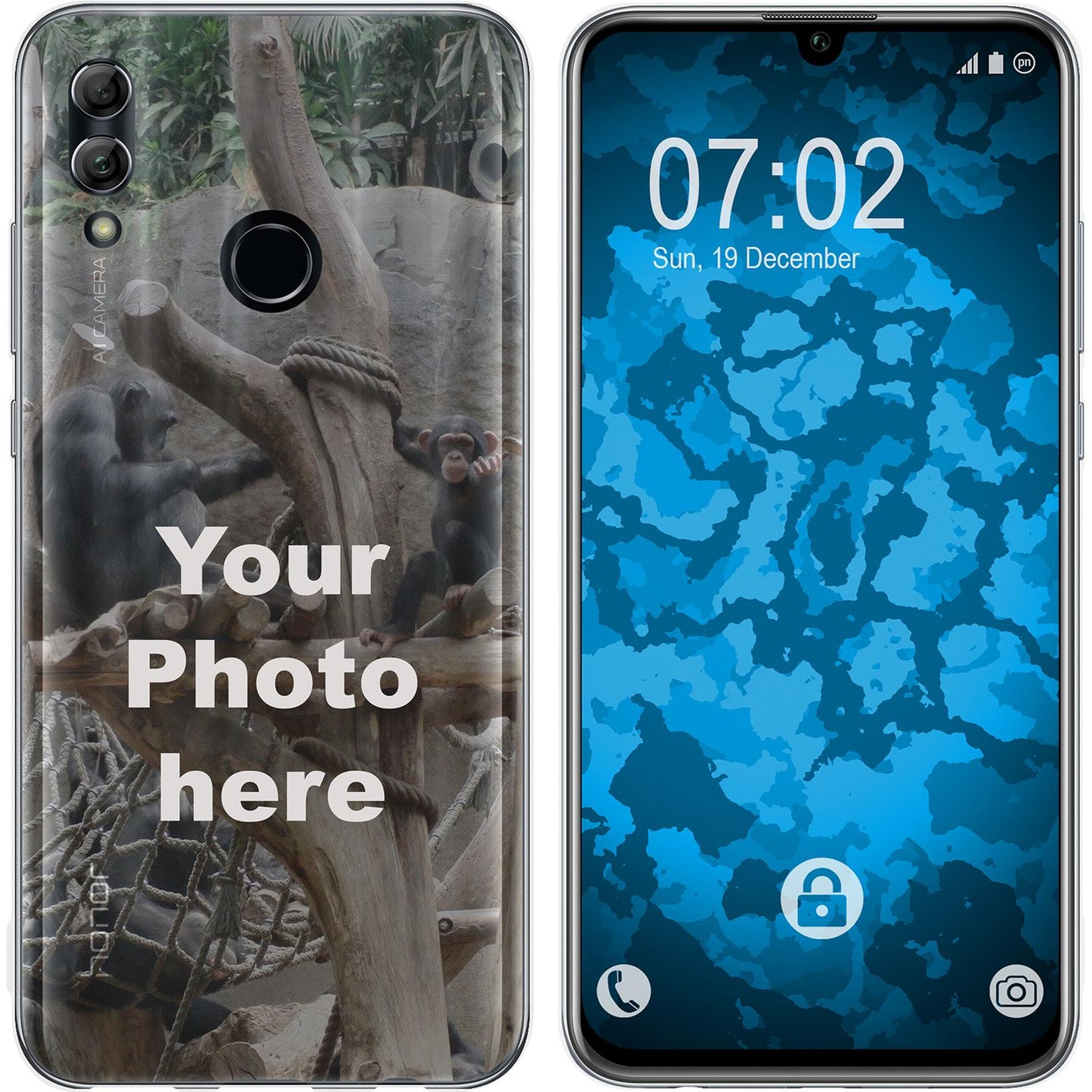 Honor 10 Lite Personalisierte Handyhülle clear zum selbst