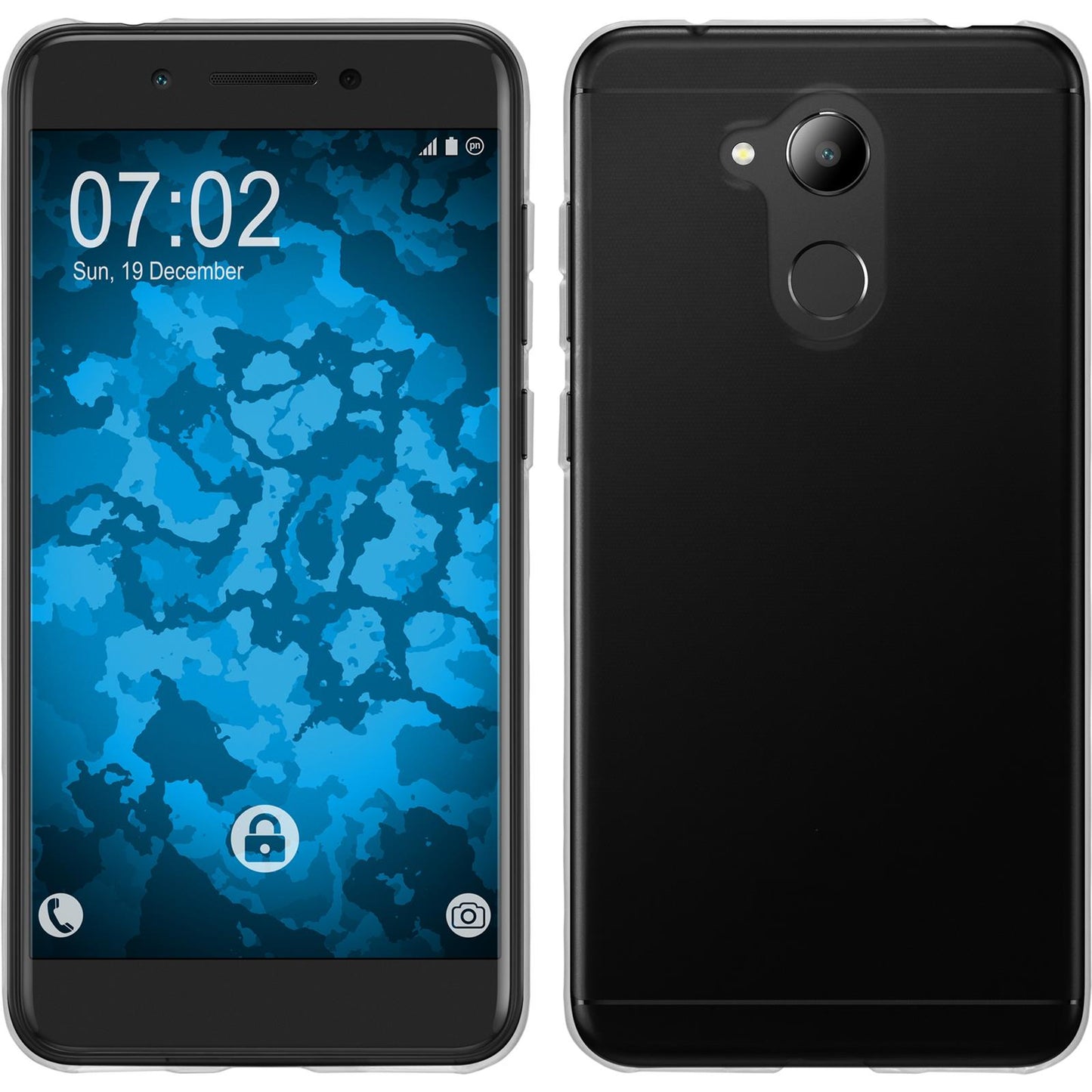 PhoneNatic Case kompatibel mit Huawei Nova Smart (Honor 6c) - Crystal Clear Silikon Hülle transparent Cover