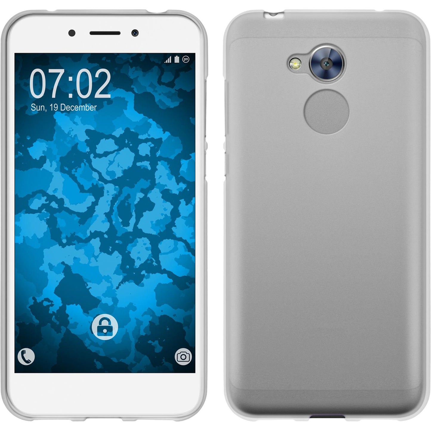 PhoneNatic Case kompatibel mit Huawei Honor 6a - weifl Silikon Hülle matt Cover