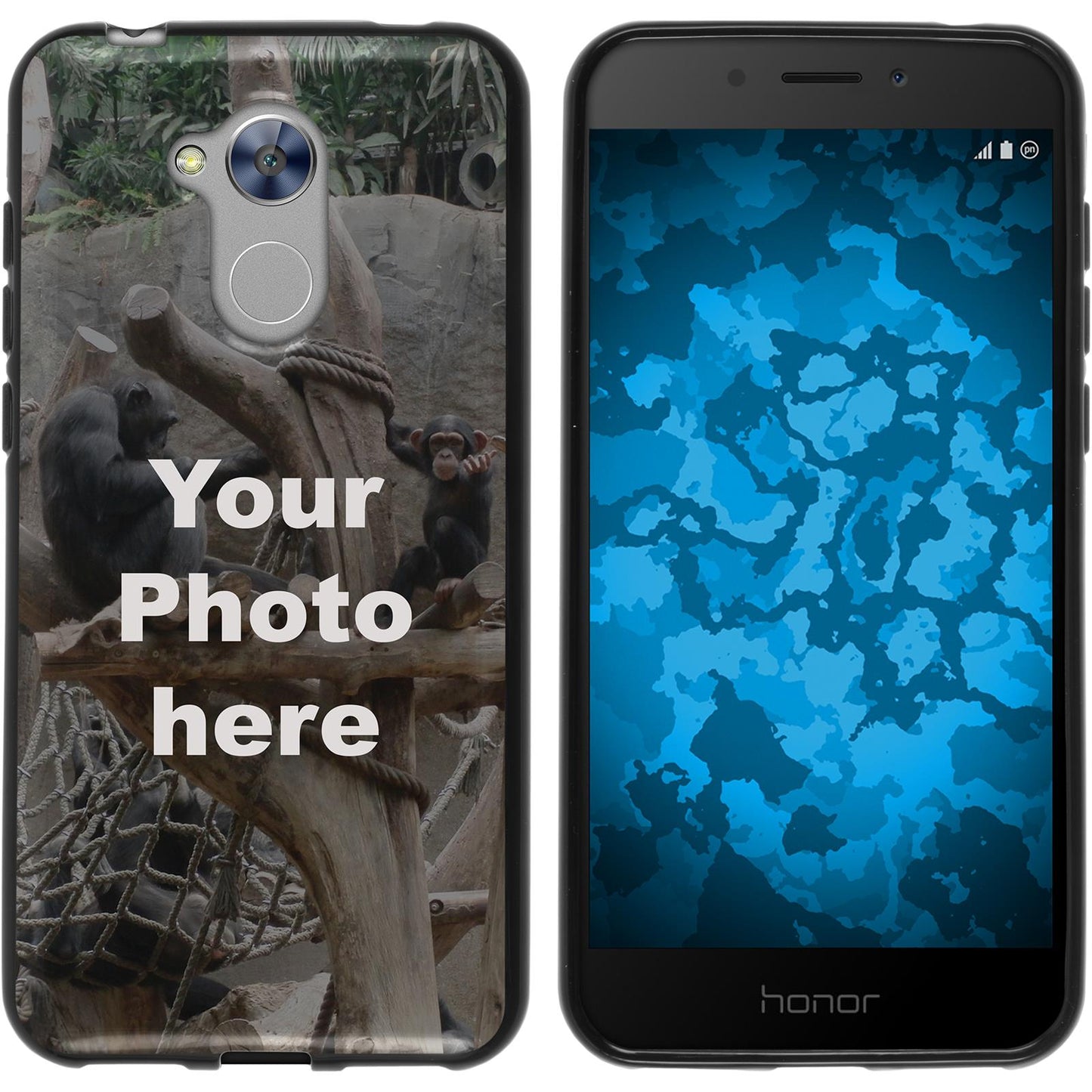 Honor 6a Personalisierte Handyhülle schwarz zum selbst ges