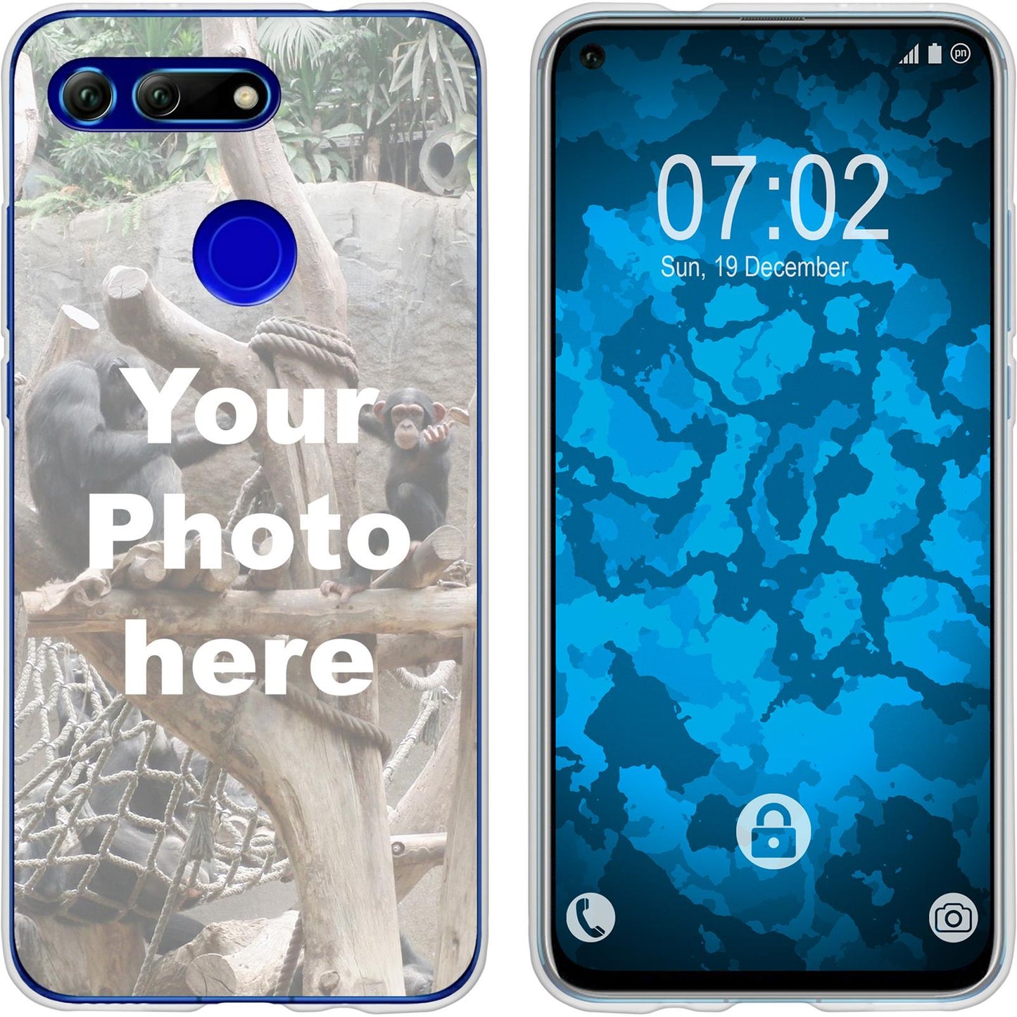 Honor View 20 Personalisierte Handyhülle clear zum selbst