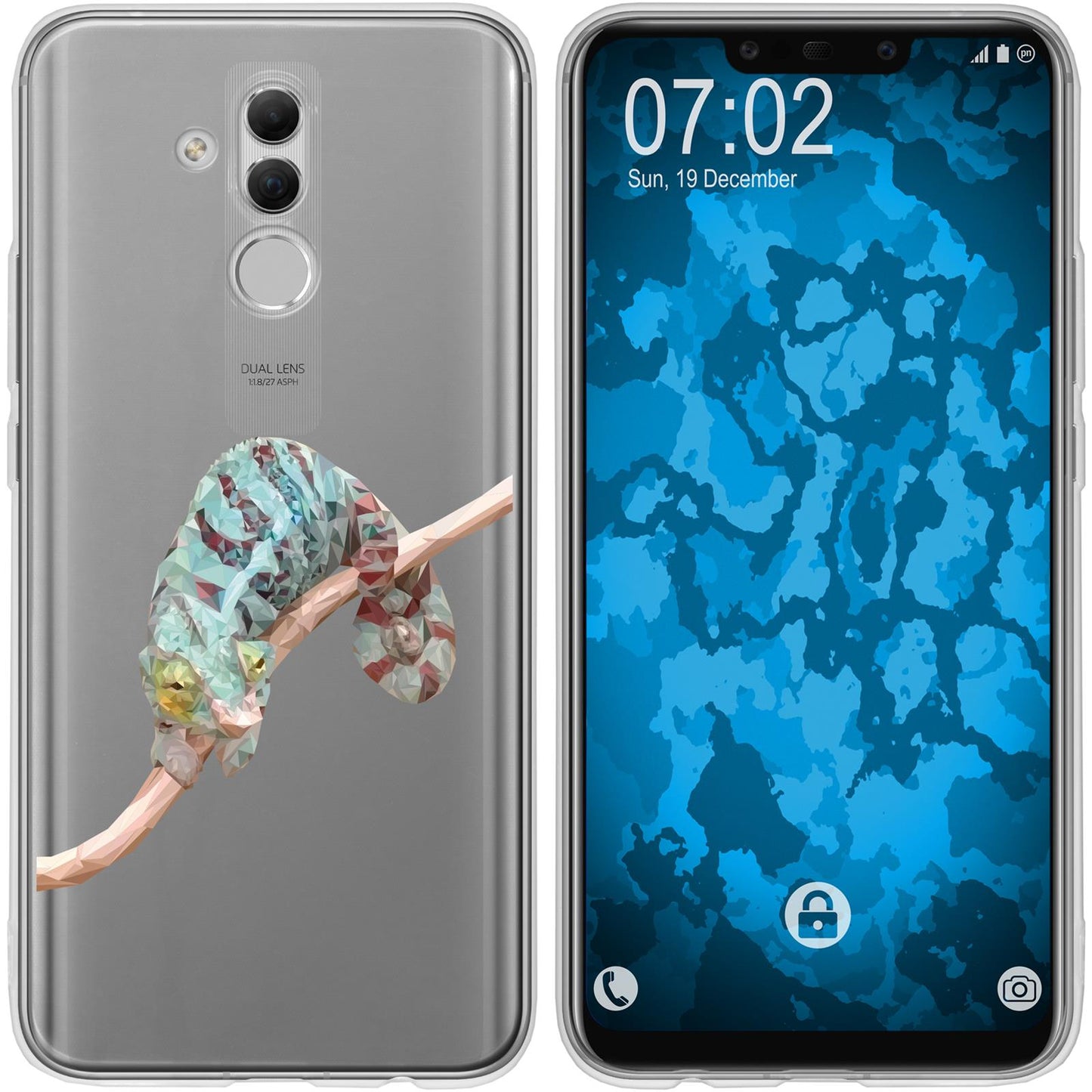 Mate 20 Lite Silikon-Hülle Vektor Tiere Camelion M7 Case