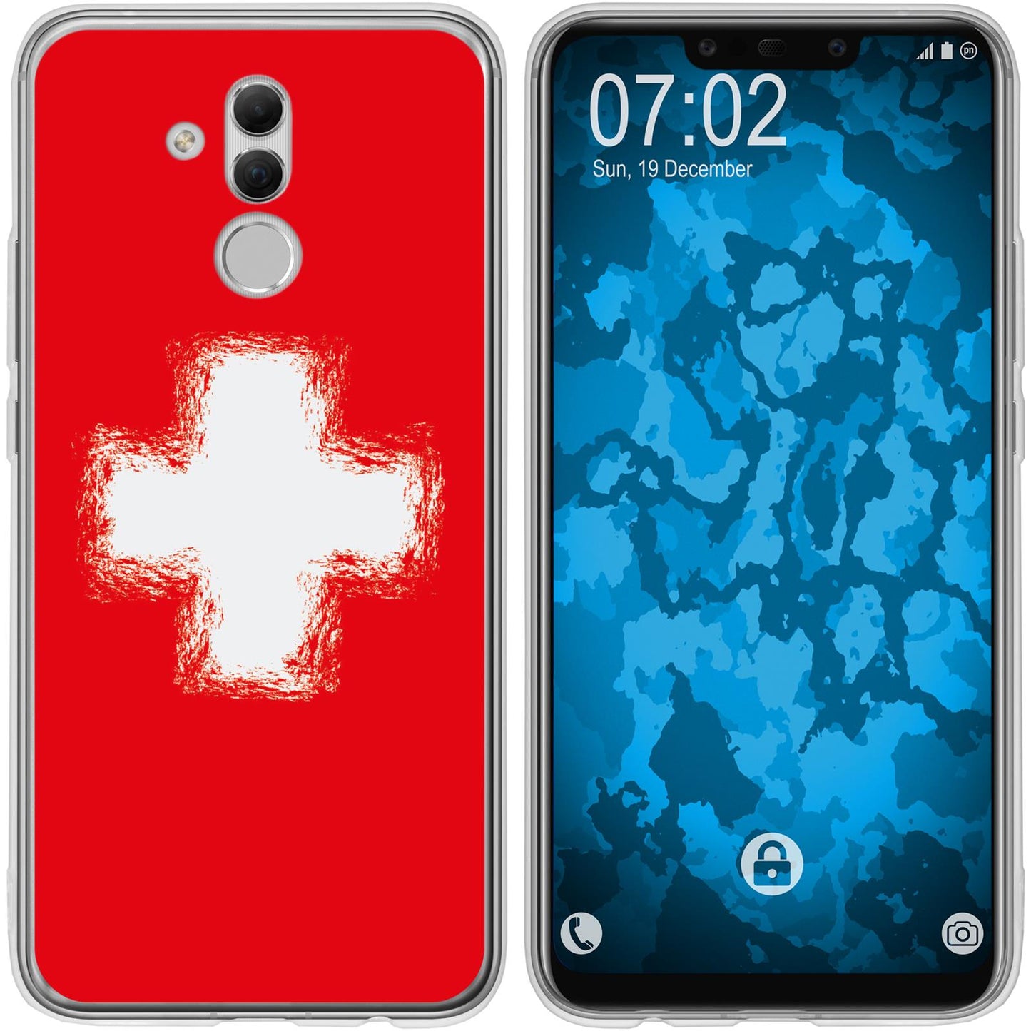 Mate 20 Lite Silikon-Hülle WM Schweiz M10 Case