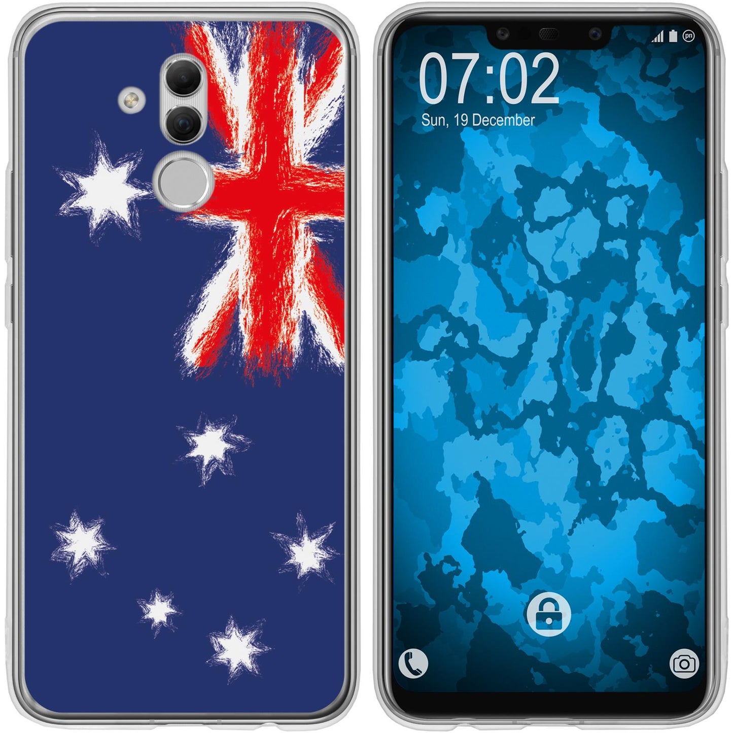 Mate 20 Lite Silikon-Hülle WM Australien M2 Case