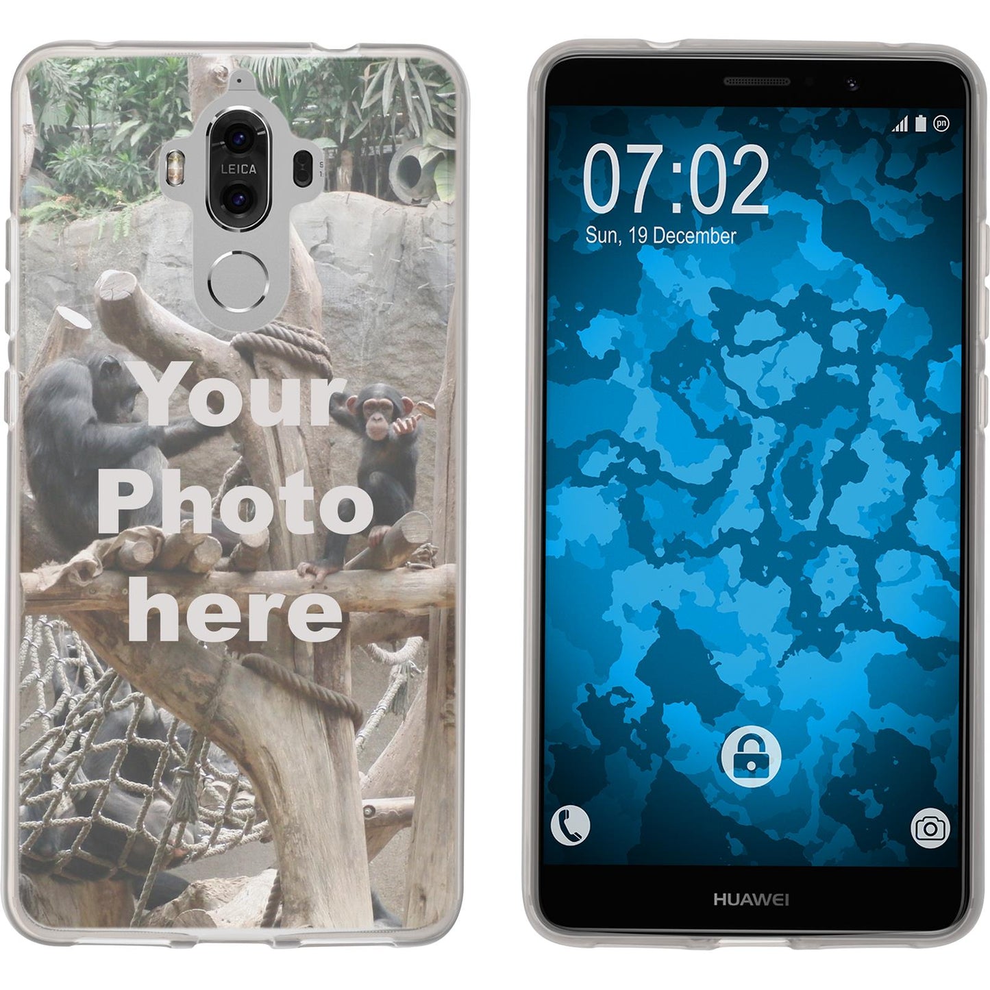 Mate 9 Personalisierte Handyhülle clear zum selbst gestalt