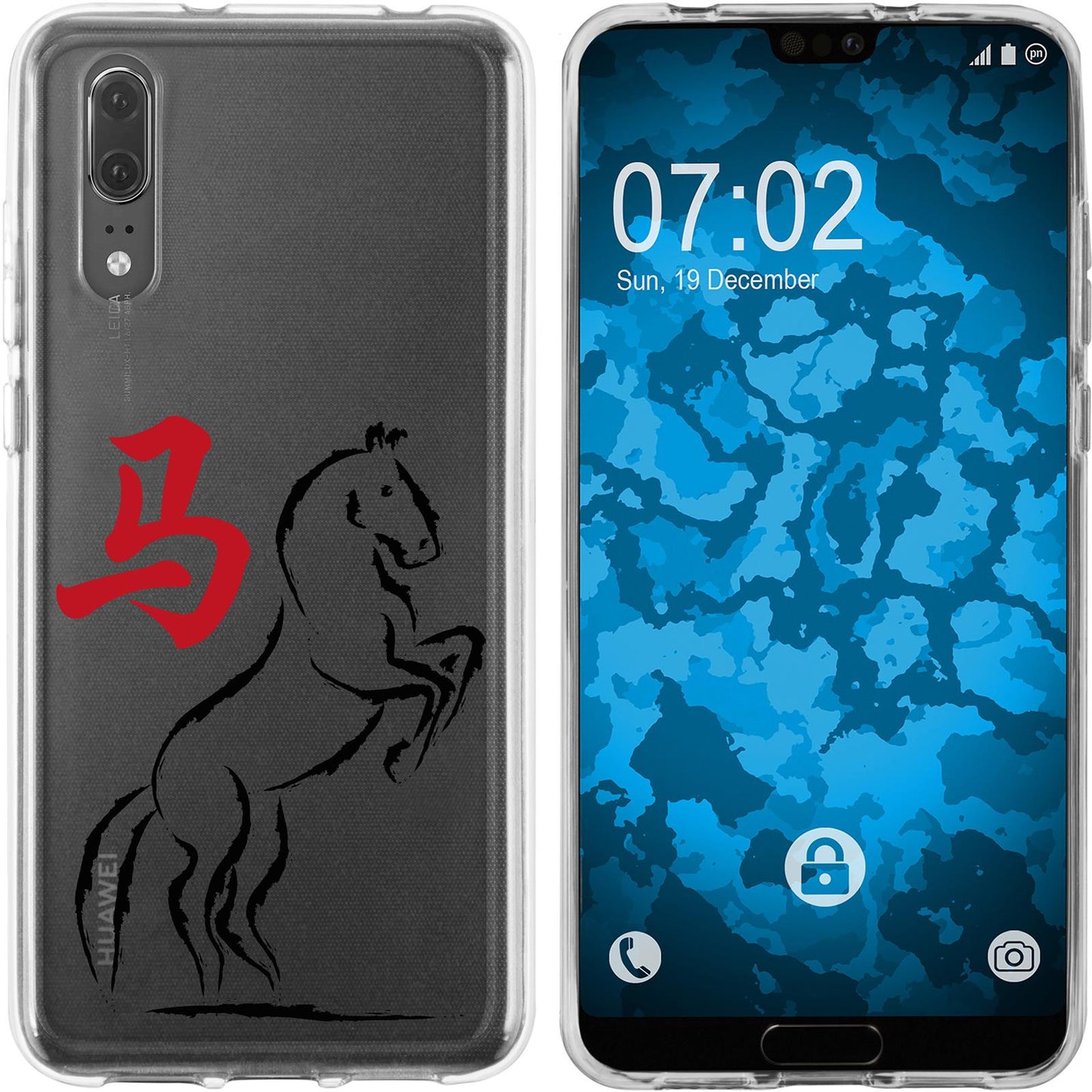 P20 Silikon-Hülle Tierkreis Chinesisch M7 Case