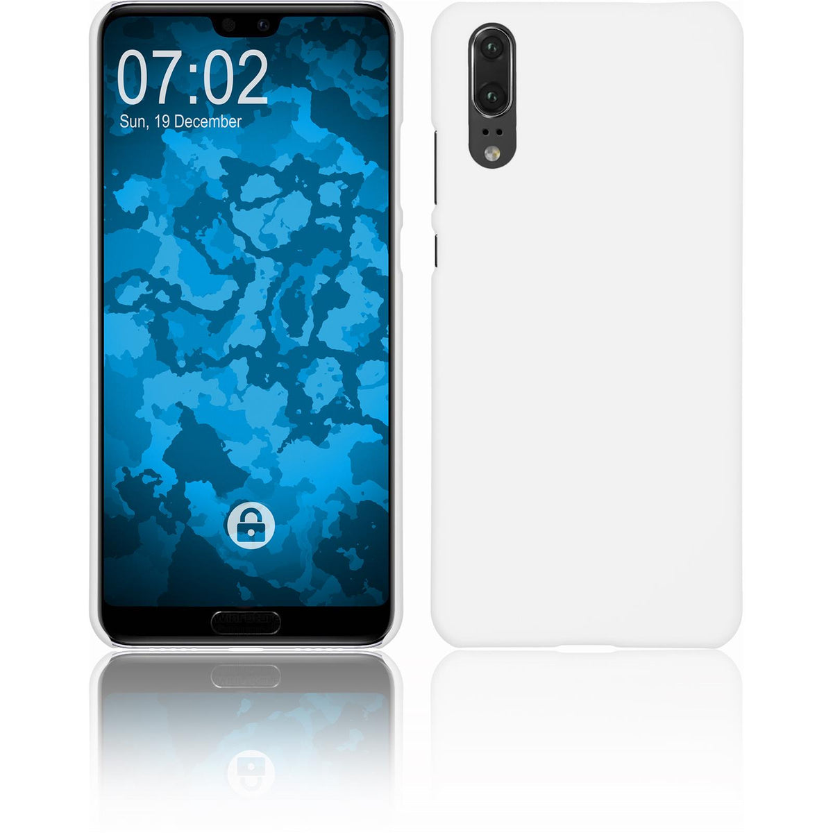 Hardcase für Huawei P20 gummiert weifl