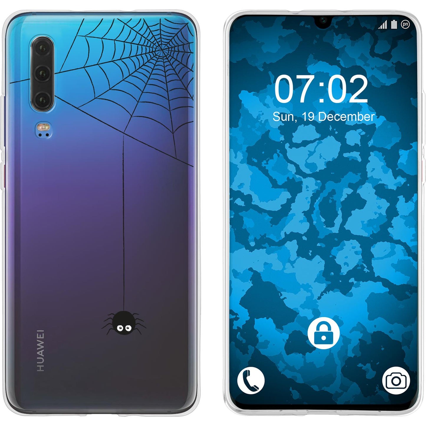 P30 Silikon-Hülle Herbst Spinne/Spider M3 Case