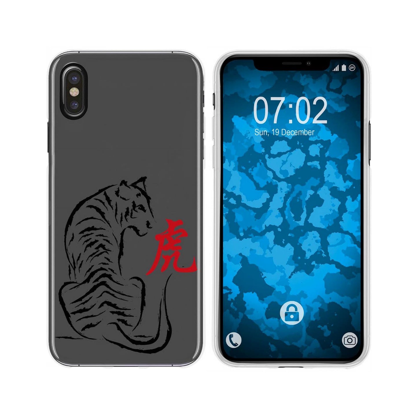 iPhone Xs Max Silikon-Hülle Tierkreis Chinesisch M3 Case