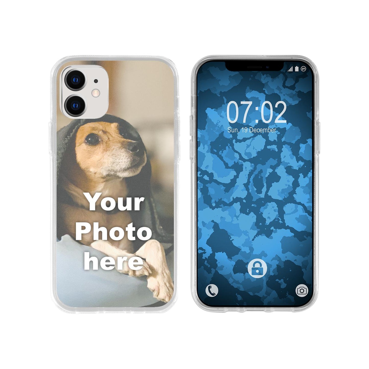 iPhone 12 Mini Personalisierte Handyhülle clear zum selbst