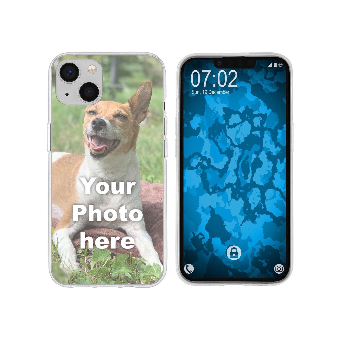 iPhone 13 Personalisierte Handyhülle clear zum selbst gest