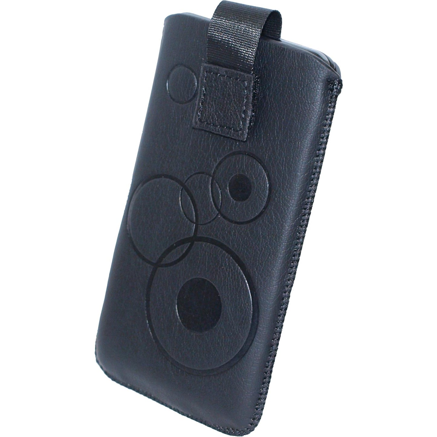 Kunst-Lederhülle für Samsung Galaxy S2 Tasche schwarz + 2 Sc