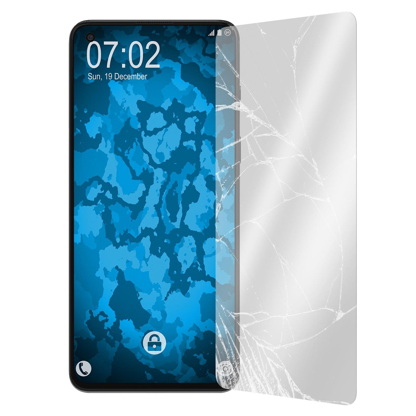 1 x OnePlus Nord 2 5G Glas-Displayschutzfolie klar