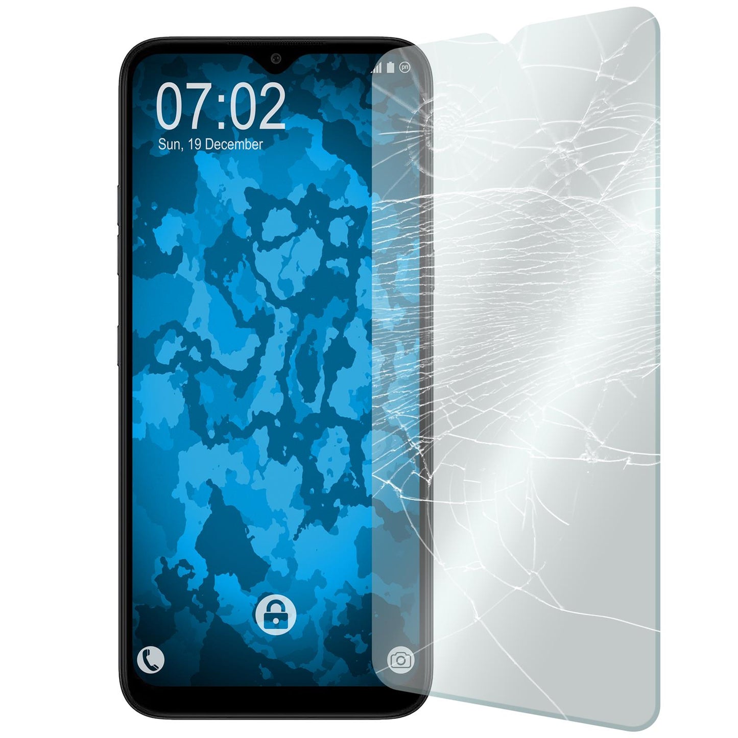 2 x LG K41 S Glas-Displayschutzfolie klar