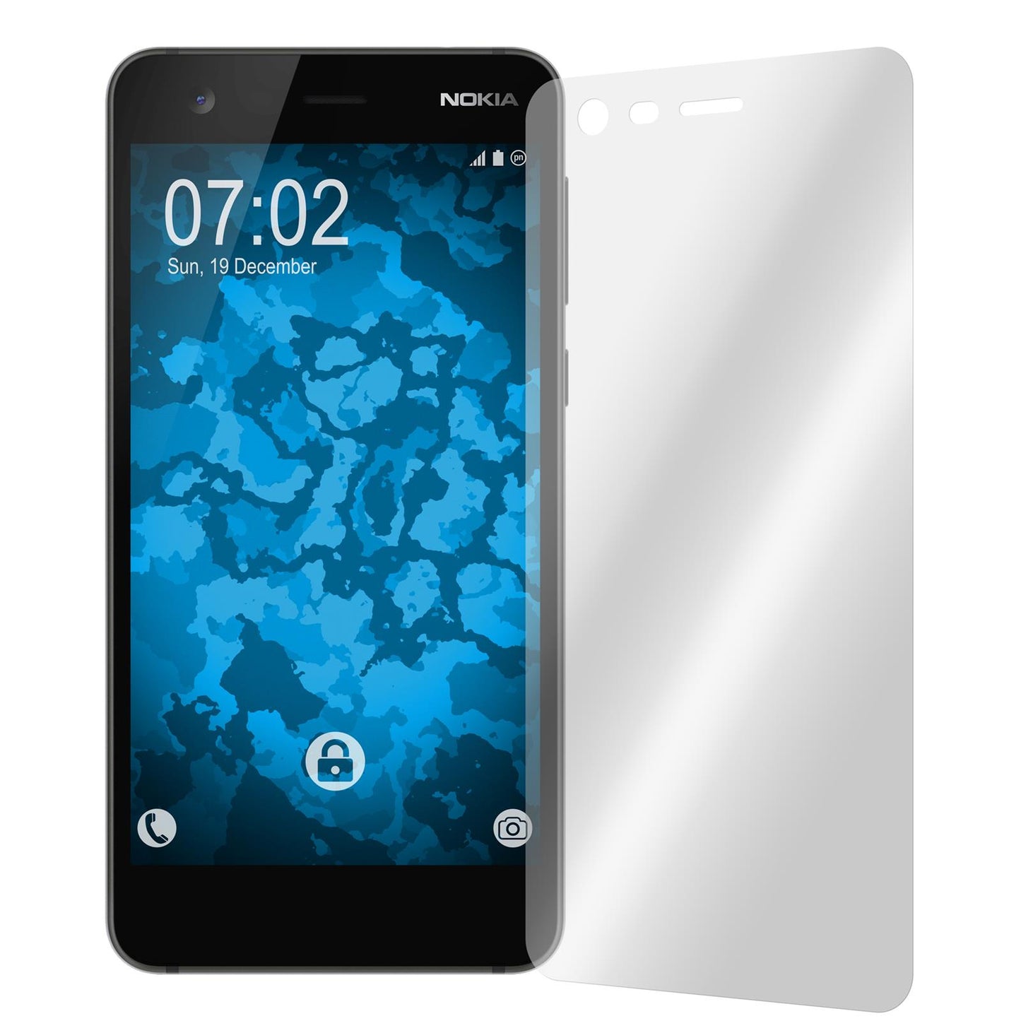 8 x Nokia 2 Displayschutzfolie klar