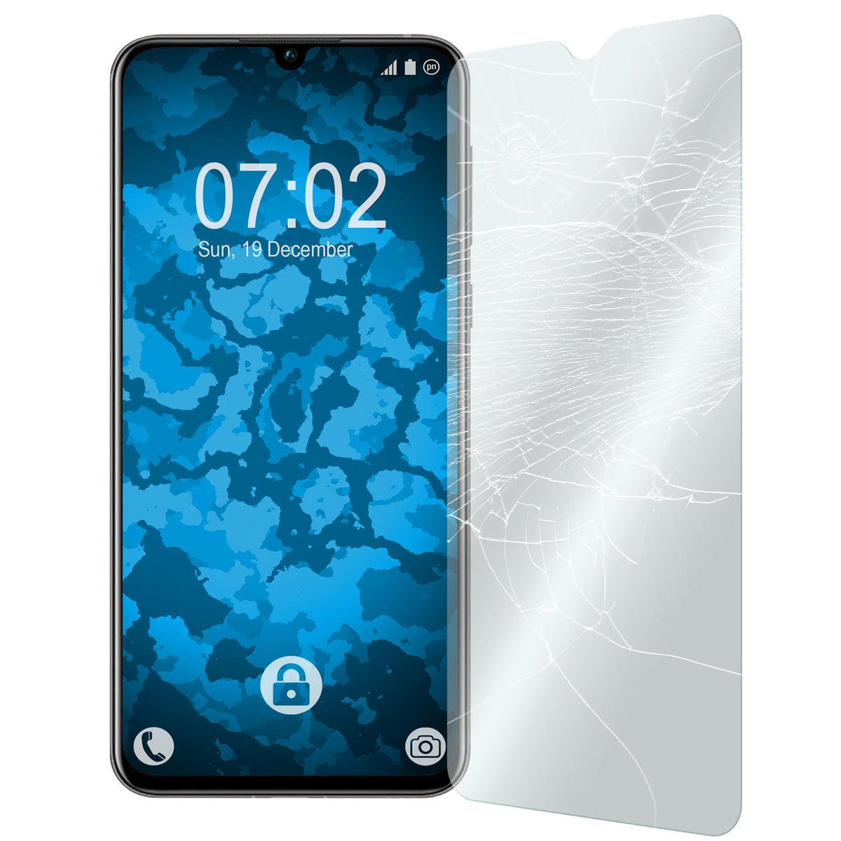 1 x Huawei Nova 5 Glas-Displayschutzfolie klar