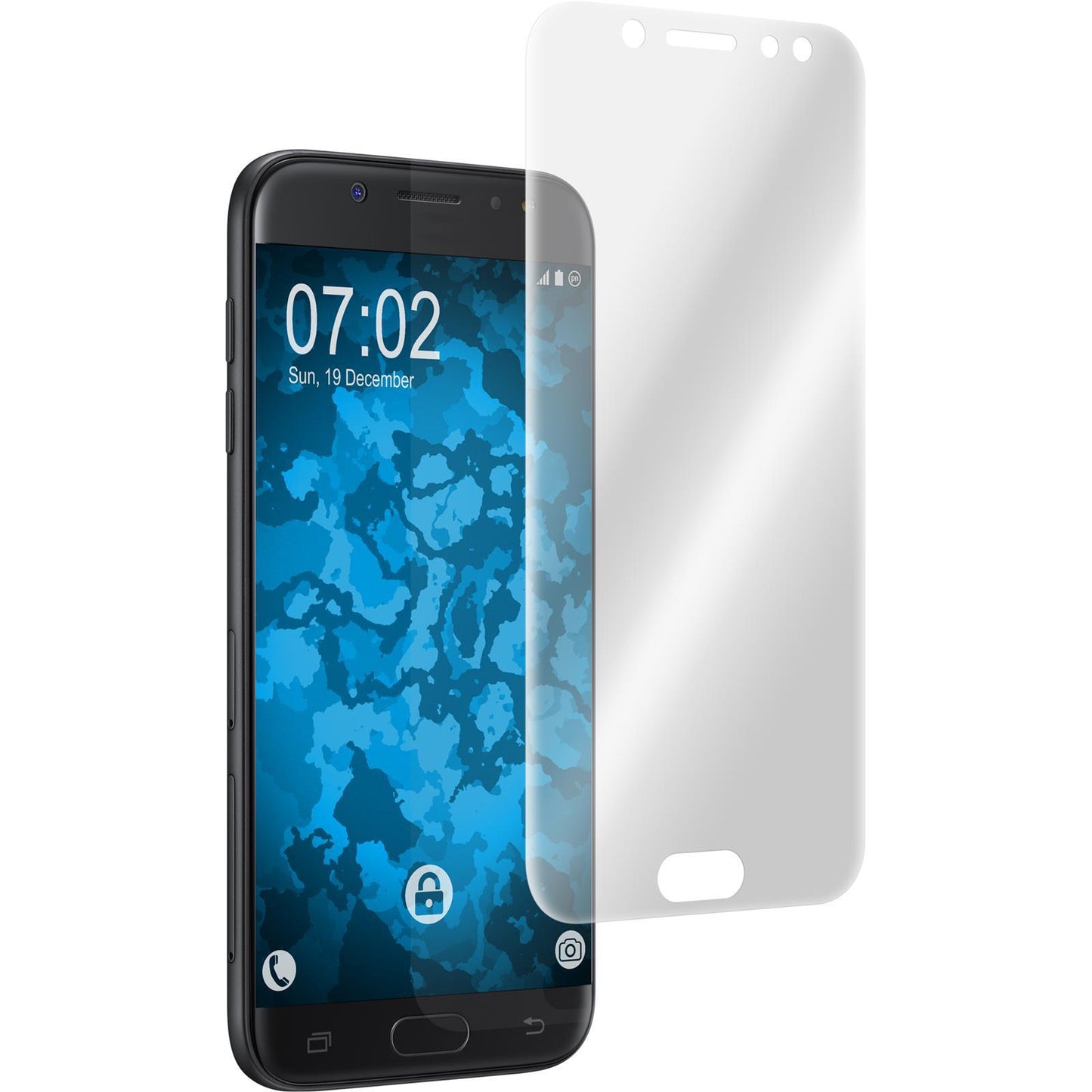 2 x Samsung Galaxy J7 2017 Displayschutzfolie klar Flexible