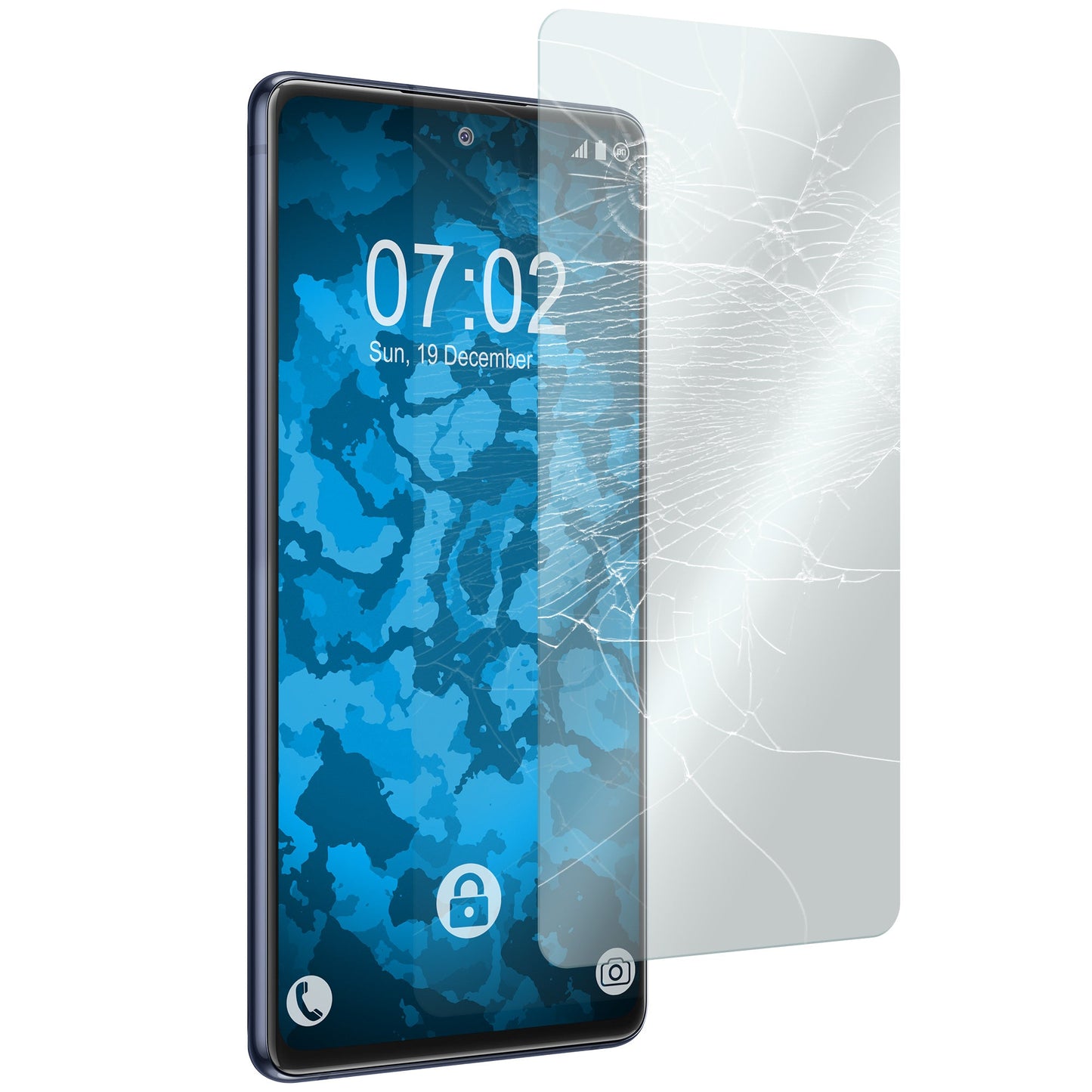 2er-Pack PhoneNatic Glas-Folie klar kompatibel mit Samsung Galaxy S20 FE - Panzerglas für Galaxy S20 FE