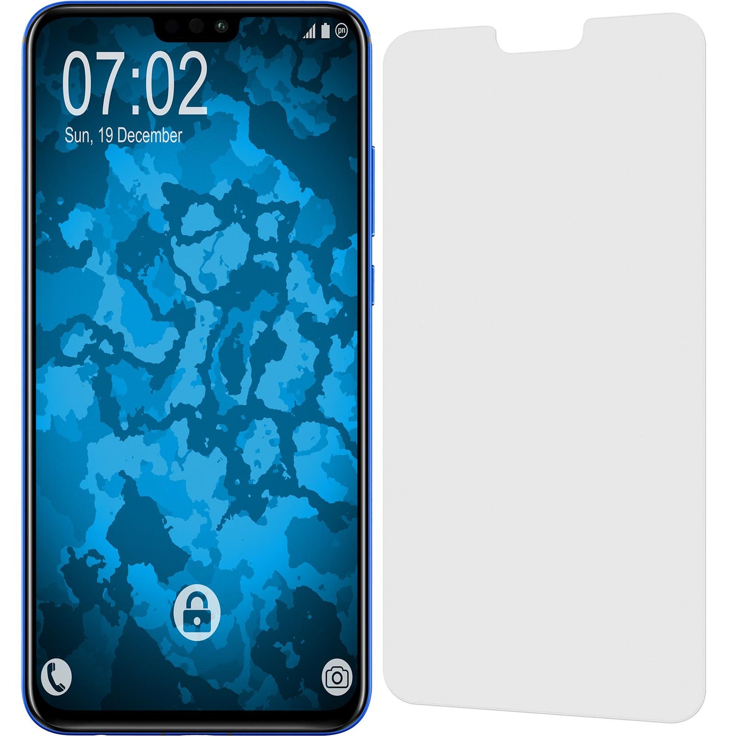 8 x Huawei Honor 8X Displayschutzfolie matt