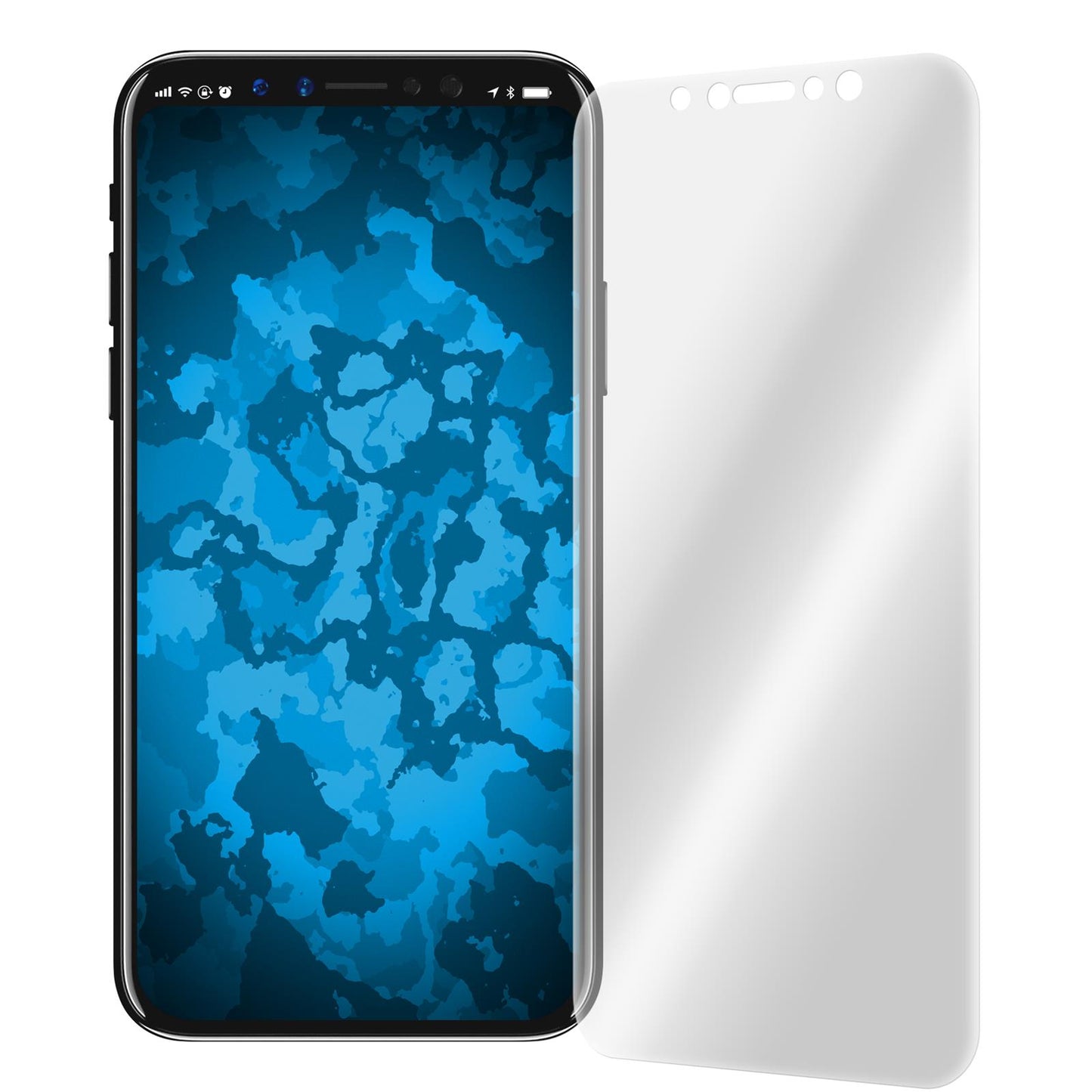 2 x Apple iPhone 11 Pro / Xs / X Displayschutzfolie klar Fle