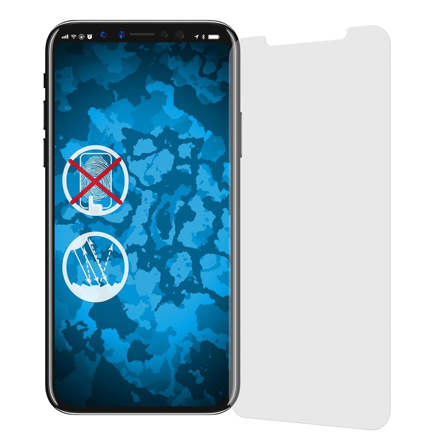 8 x Apple iPhone X / XS Displayschutzfolie matt