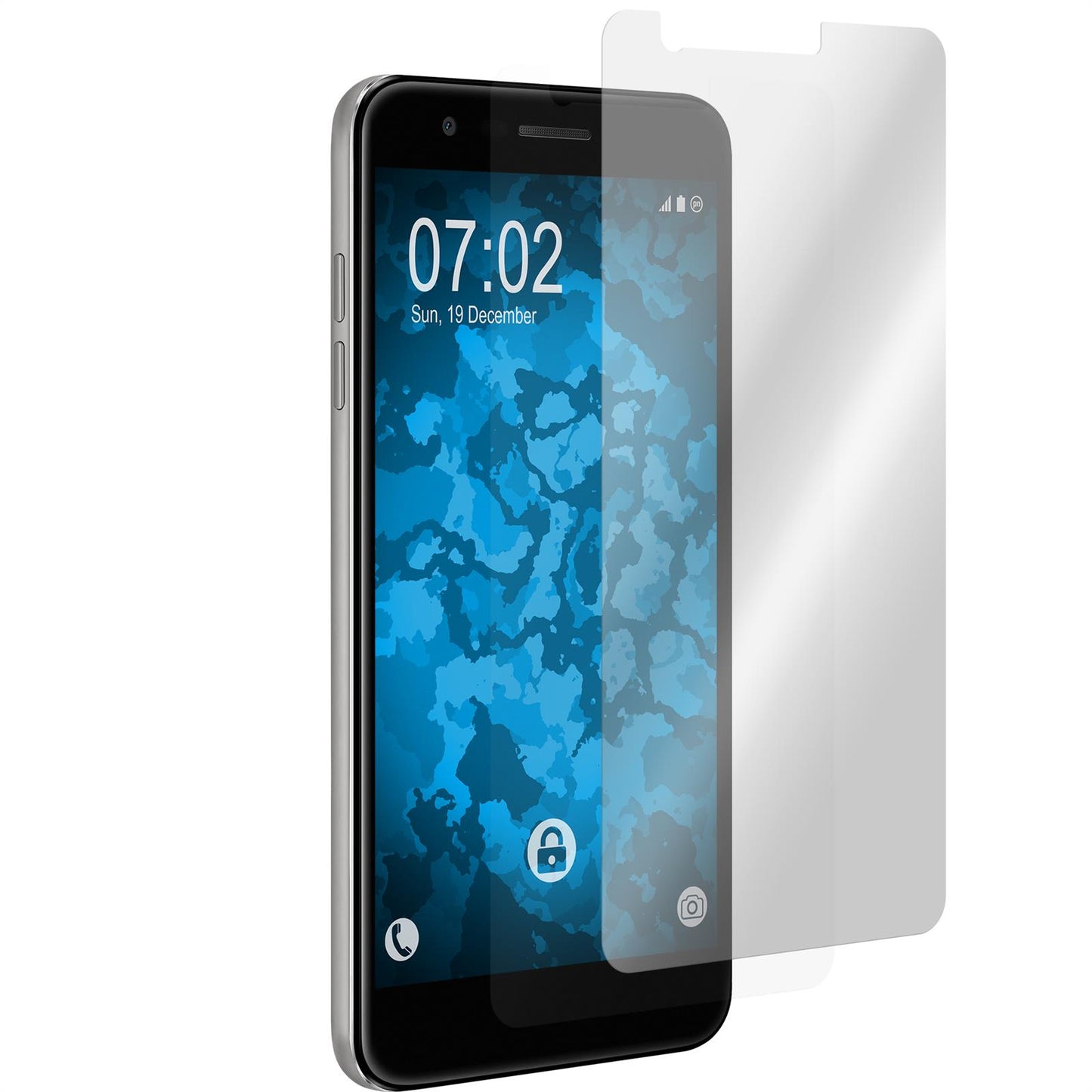 2 x LG K11 Plus / K10 (2018) Displayschutzfolie klar