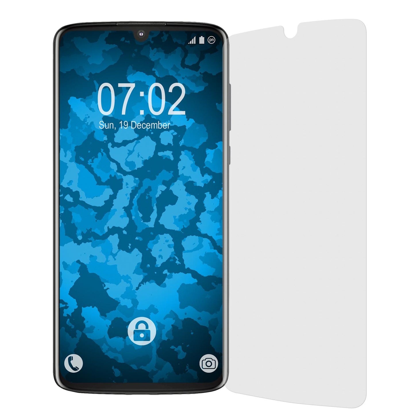 4 x Lenovo Moto Z4 Displayschutzfolie matt
