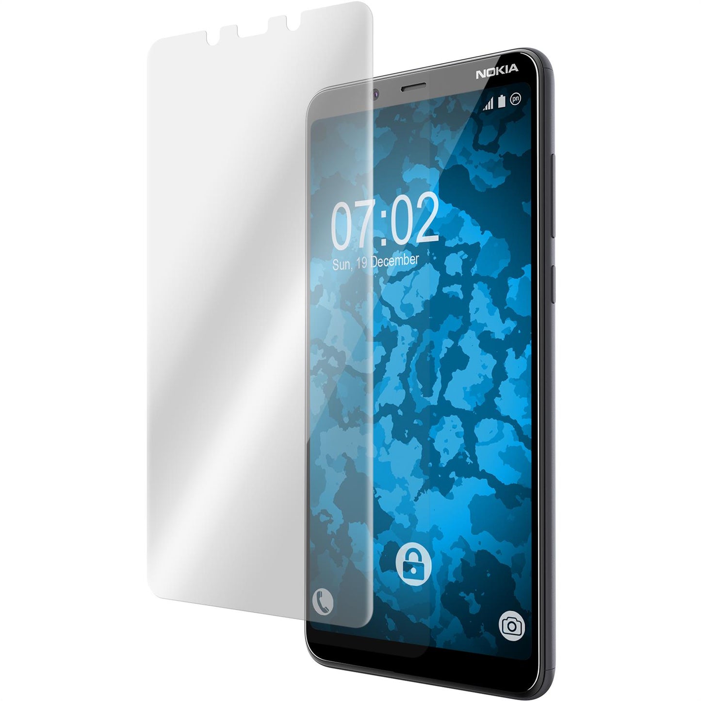 2 x Nokia 3.1 Plus Displayschutzfolie klar Flexible Folien