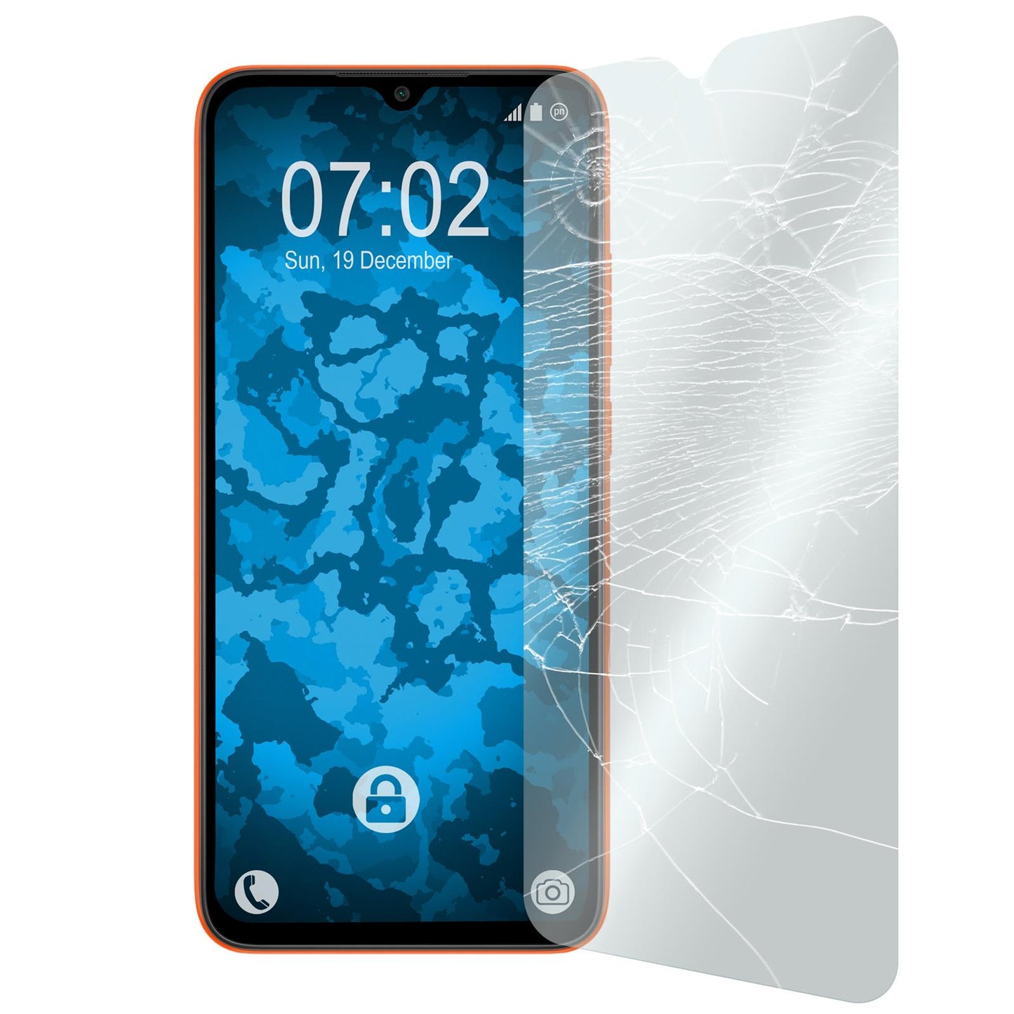 1 x Xiaomi Redmi 9C Glas-Displayschutzfolie klar
