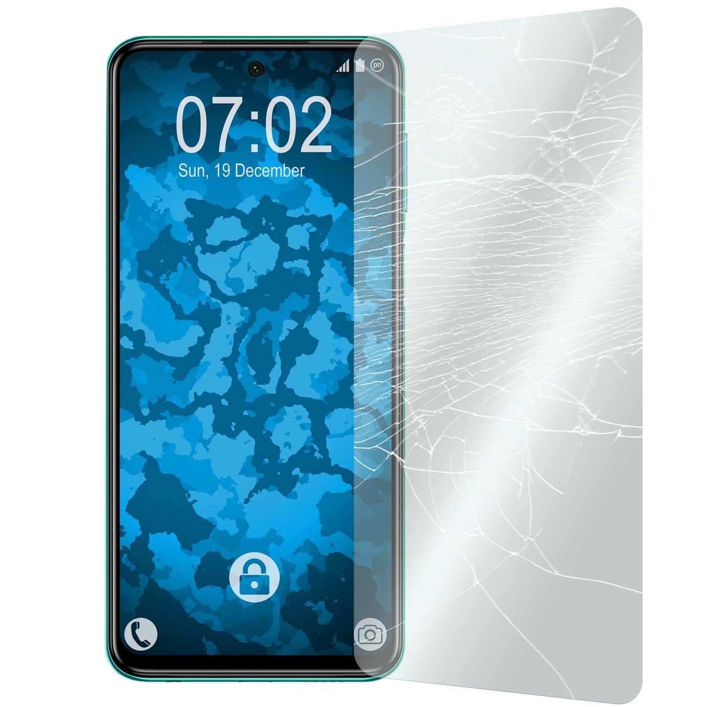 2 x Xiaomi Mi Note 9 Pro Glas-Displayschutzfolie klar