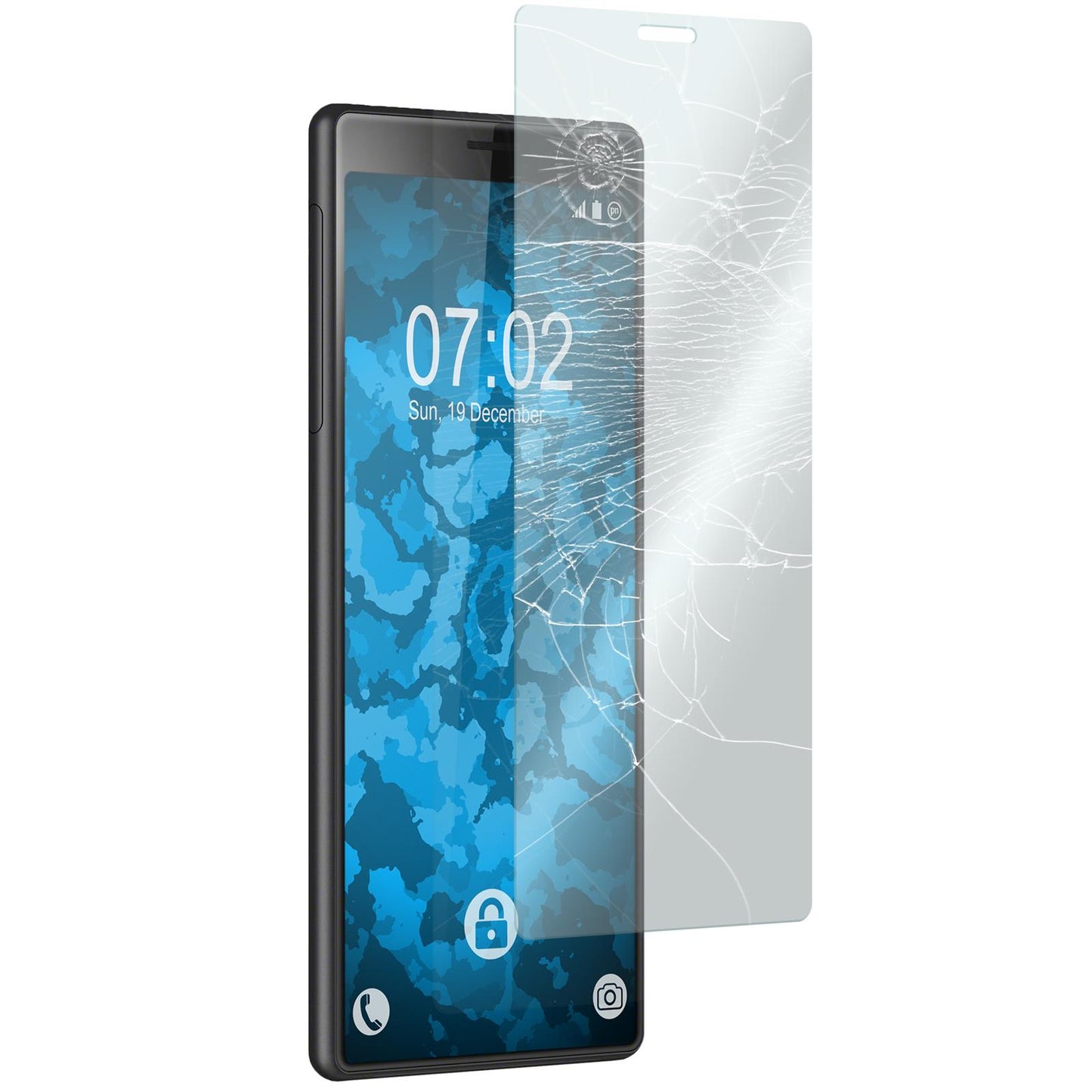 3 x Sony Xperia 10 Glas-Displayschutzfolie klar