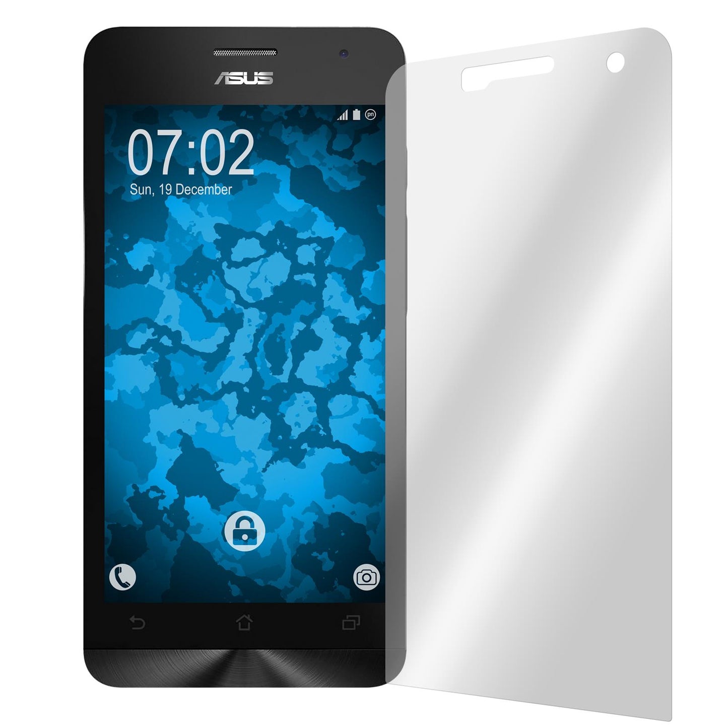8 x Asus Zenfone 5 A500CG (2014) Displayschutzfolie klar