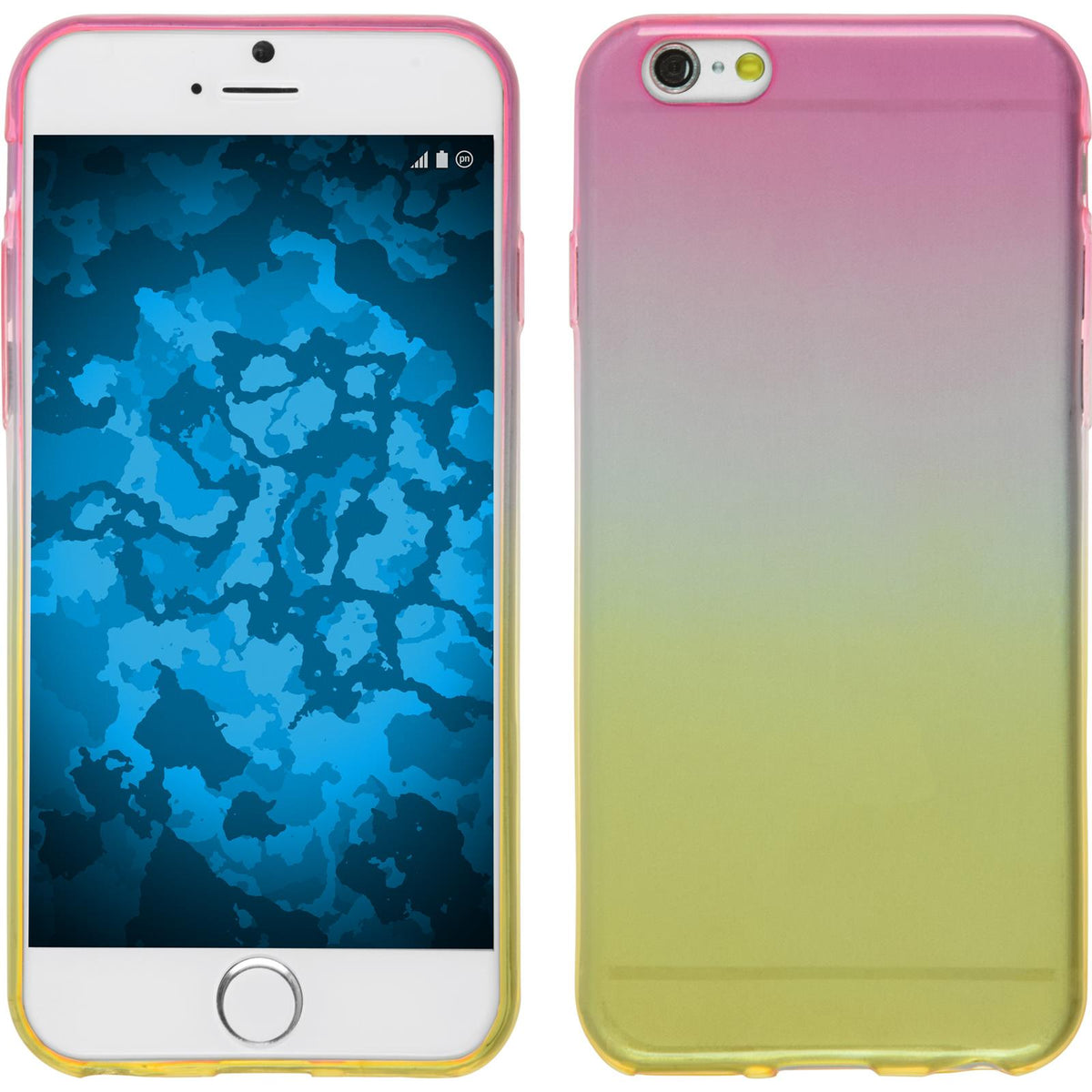 PhoneNatic Case kompatibel mit Apple iPhone 6s / 6 - Design:05 Silikon Hülle OmbrË + 2 Schutzfolien