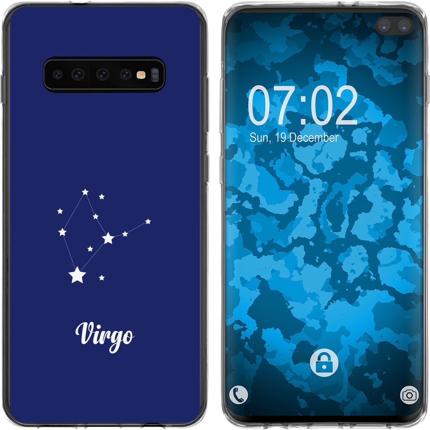 Galaxy S10 Plus Silikon-Hülle SternzeichenVirgo M2 Case
