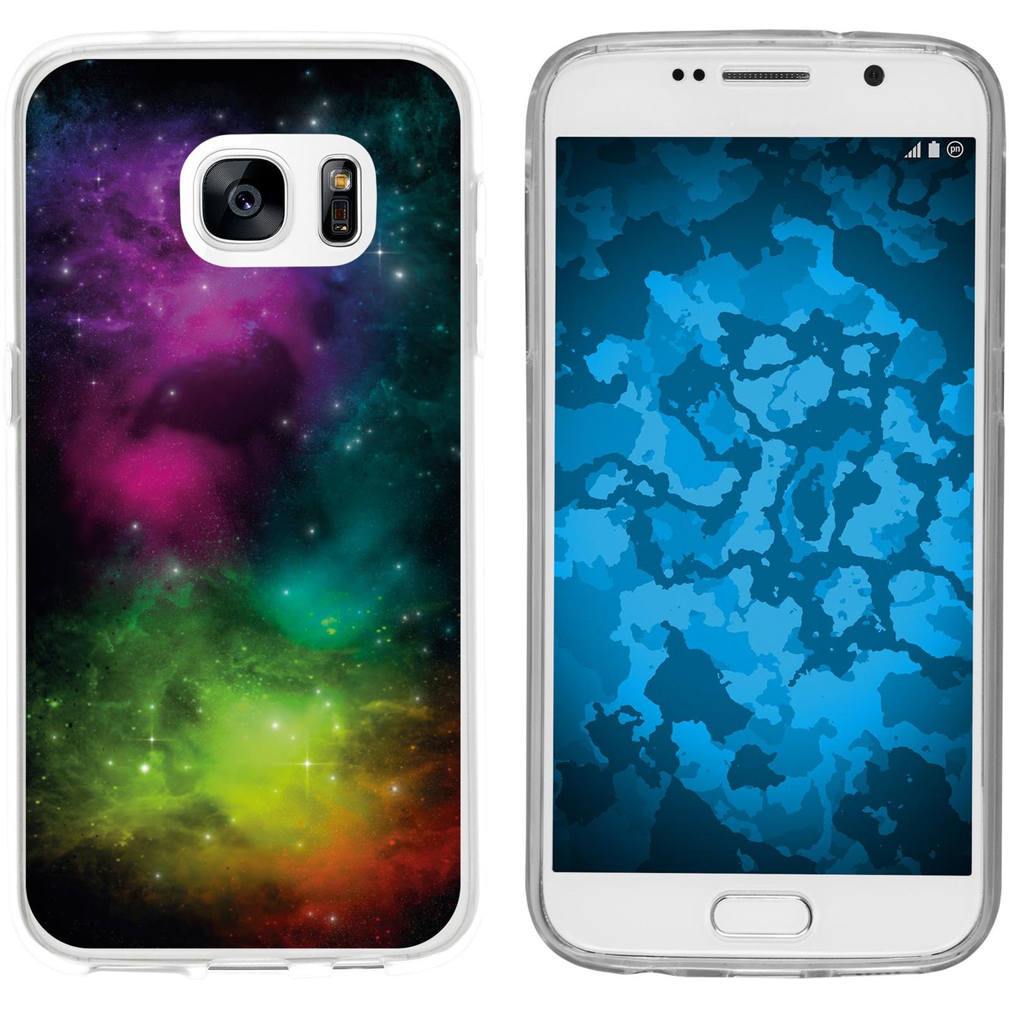 Galaxy S7 Silikon-Hülle Space Starfield M7 Case