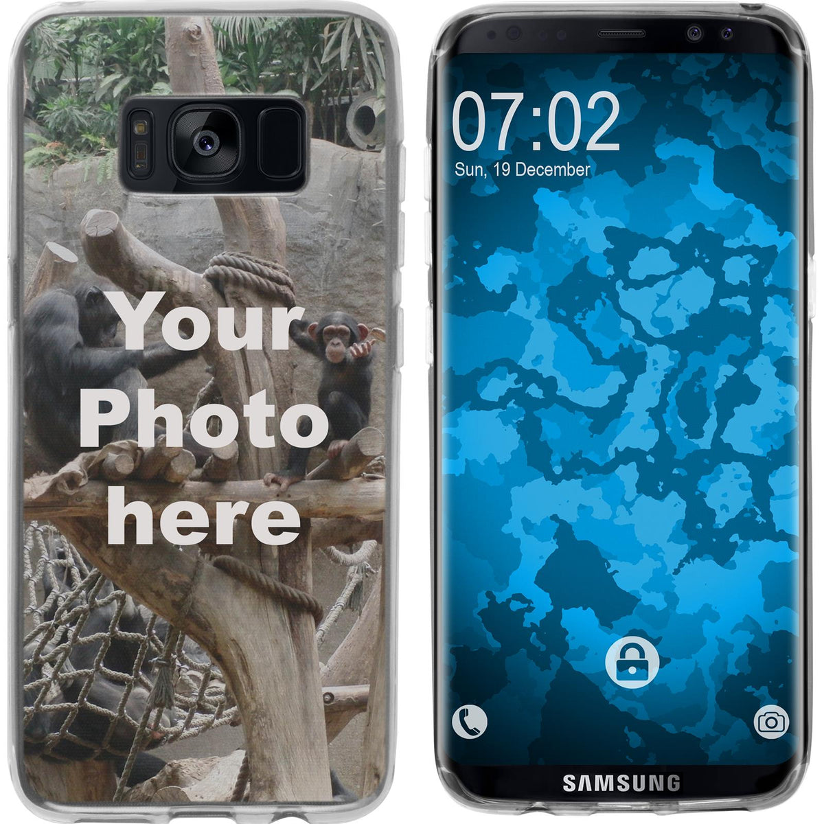 Galaxy S8 Personalisierte Handyhülle clear zum selbst gest