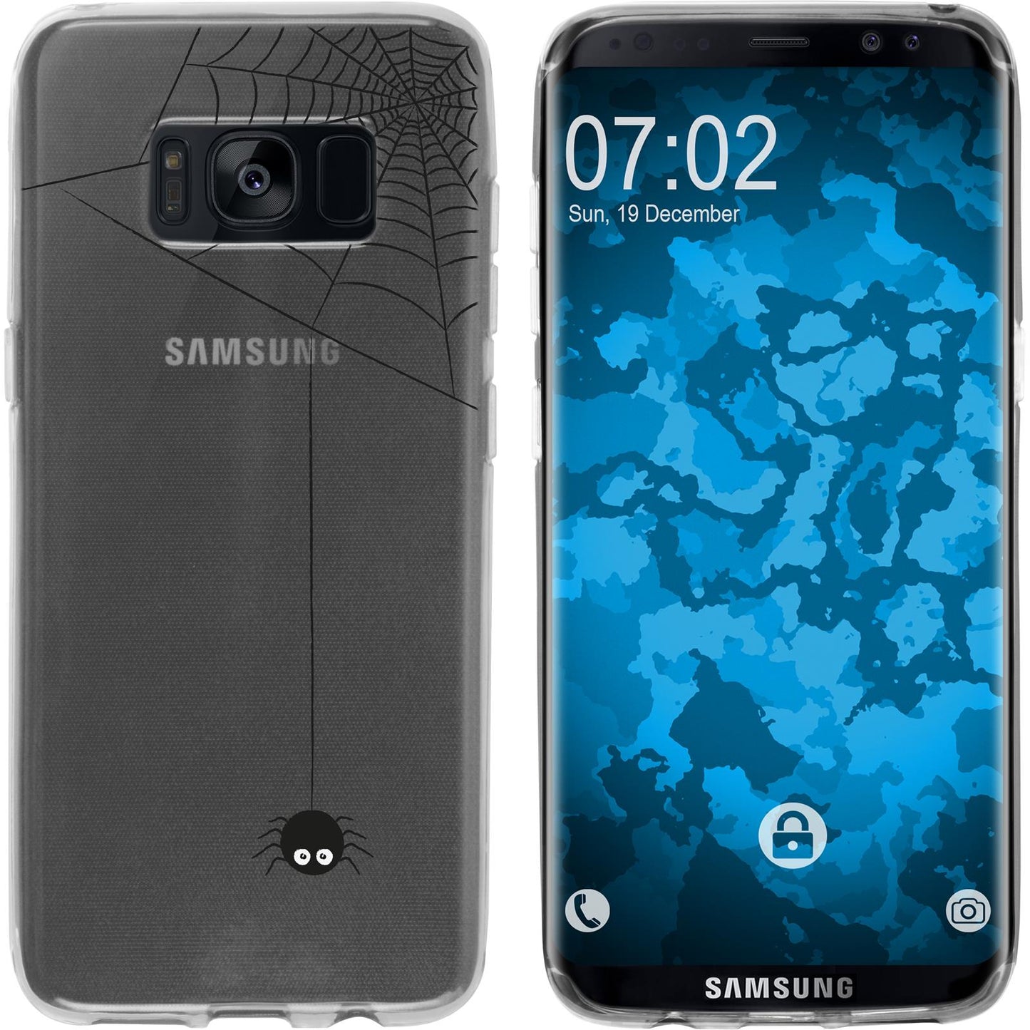 Galaxy S8 Silikon-Hülle Herbst Spinne/Spider M3 Case