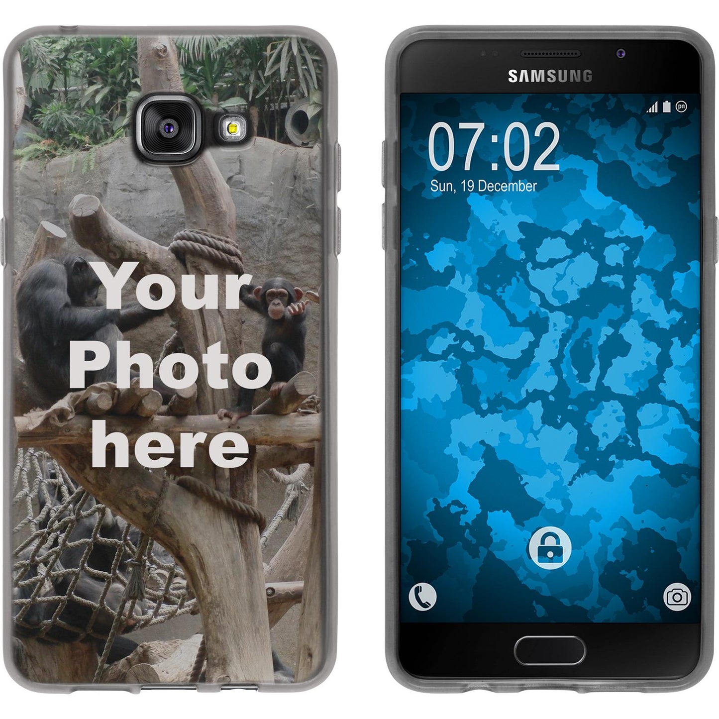Galaxy A5 (2016) A510 Personalisierte Handyhülle schwarz z