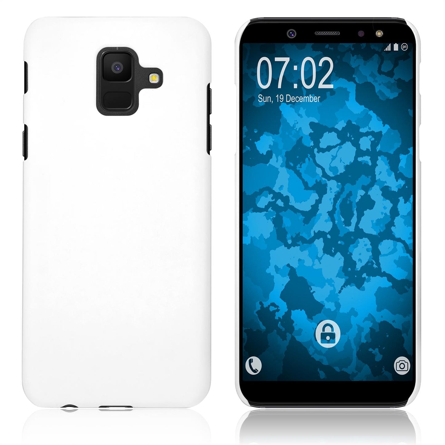 Hardcase für Samsung Galaxy A6 Plus (2018) gummiert weifl