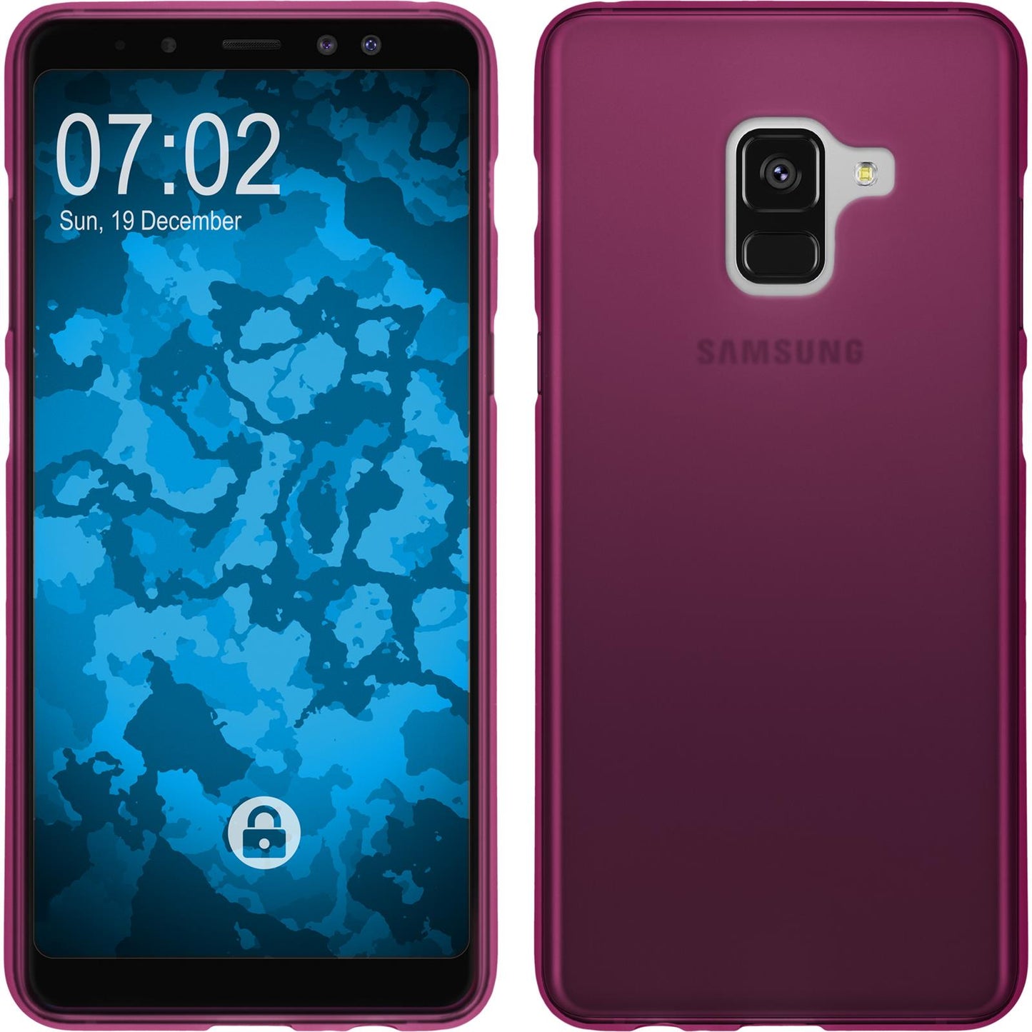 PhoneNatic Case kompatibel mit MASTERARTIKEL - pink Silikon Hülle matt Cover