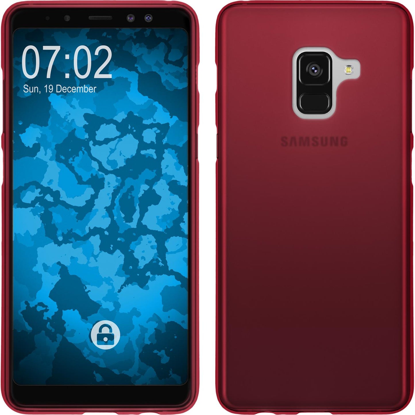 PhoneNatic Case kompatibel mit MASTERARTIKEL - rot Silikon Hülle matt Cover