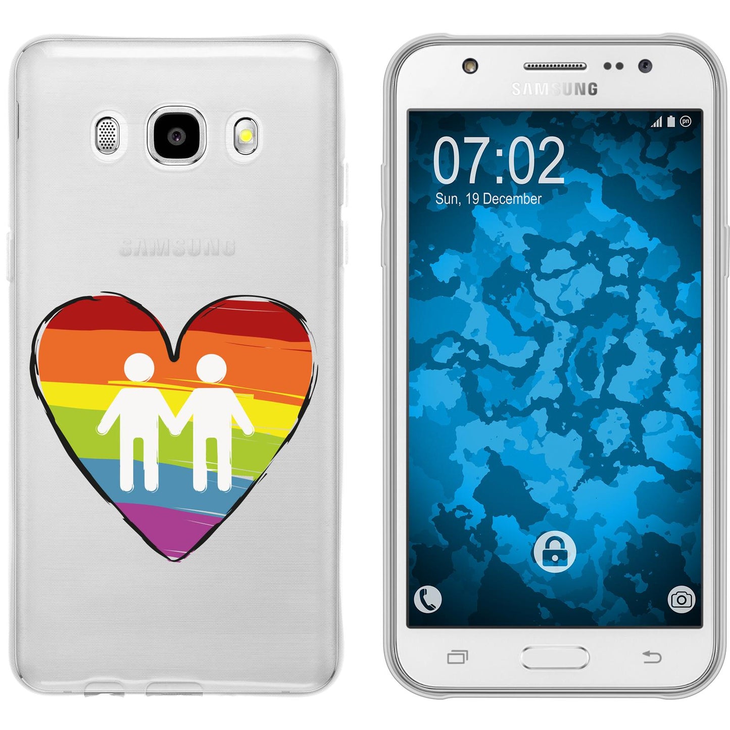 Galaxy J5 (2016) J510 Silikon-Hülle pride Männer M3 Case
