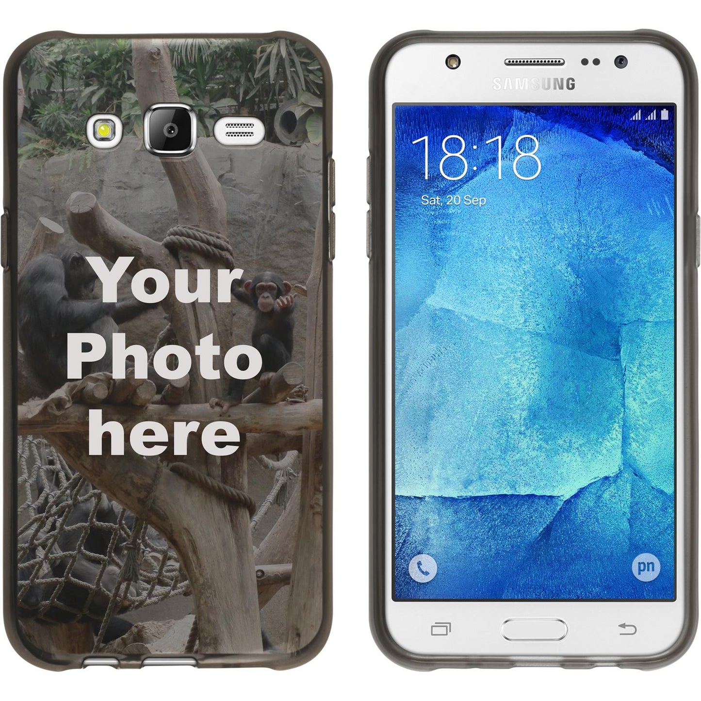 Galaxy J5 (2015 - J500) Personalisierte Handyhülle schwarz