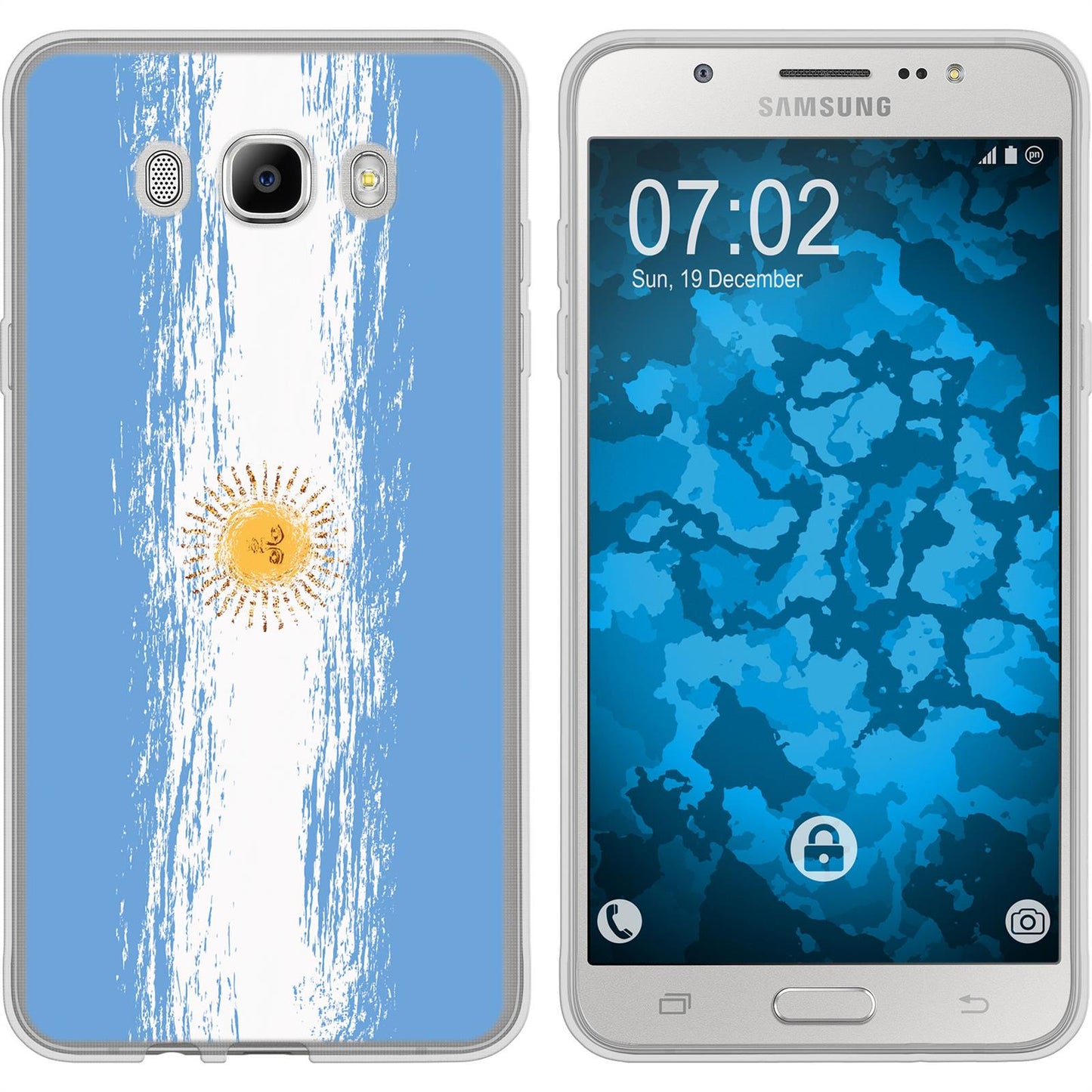 Galaxy J7 (2016) J710 Silikon-Hülle WM Argentinien M1 Case