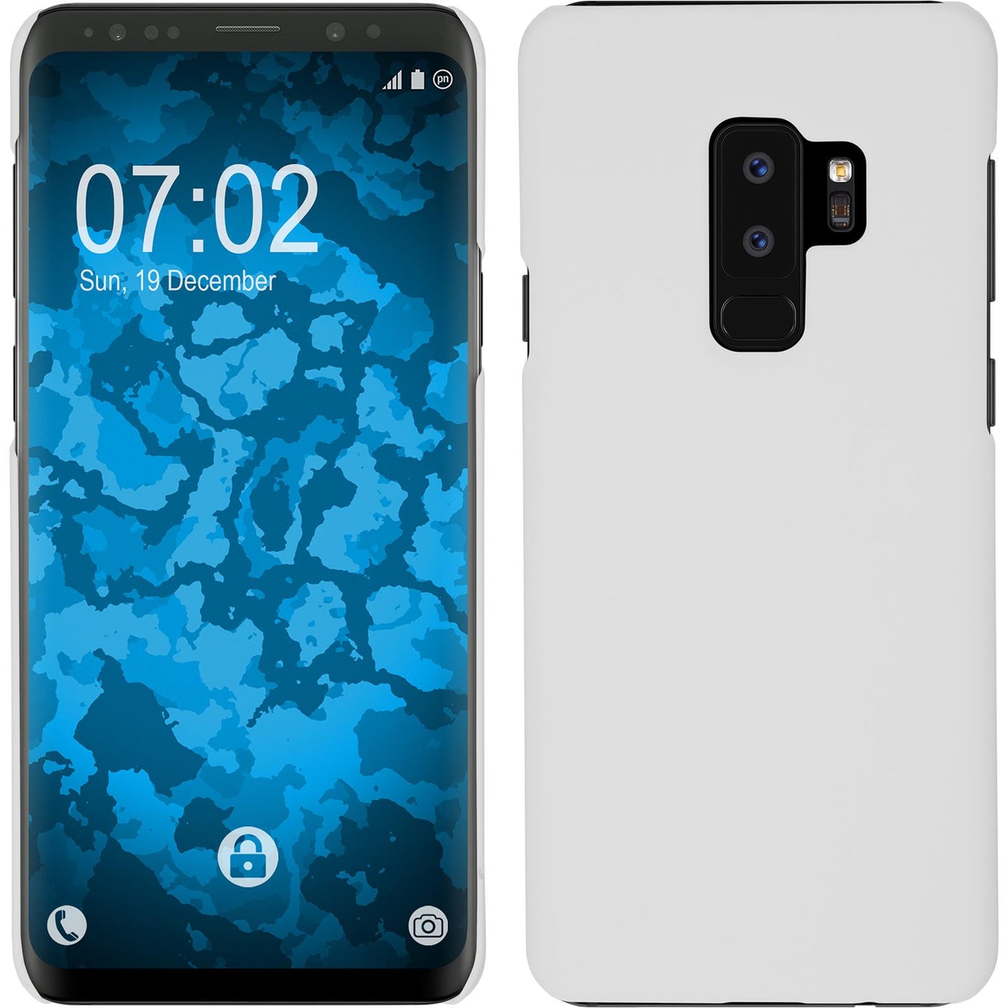 Hardcase für Samsung Galaxy S9 Plus gummiert weifl